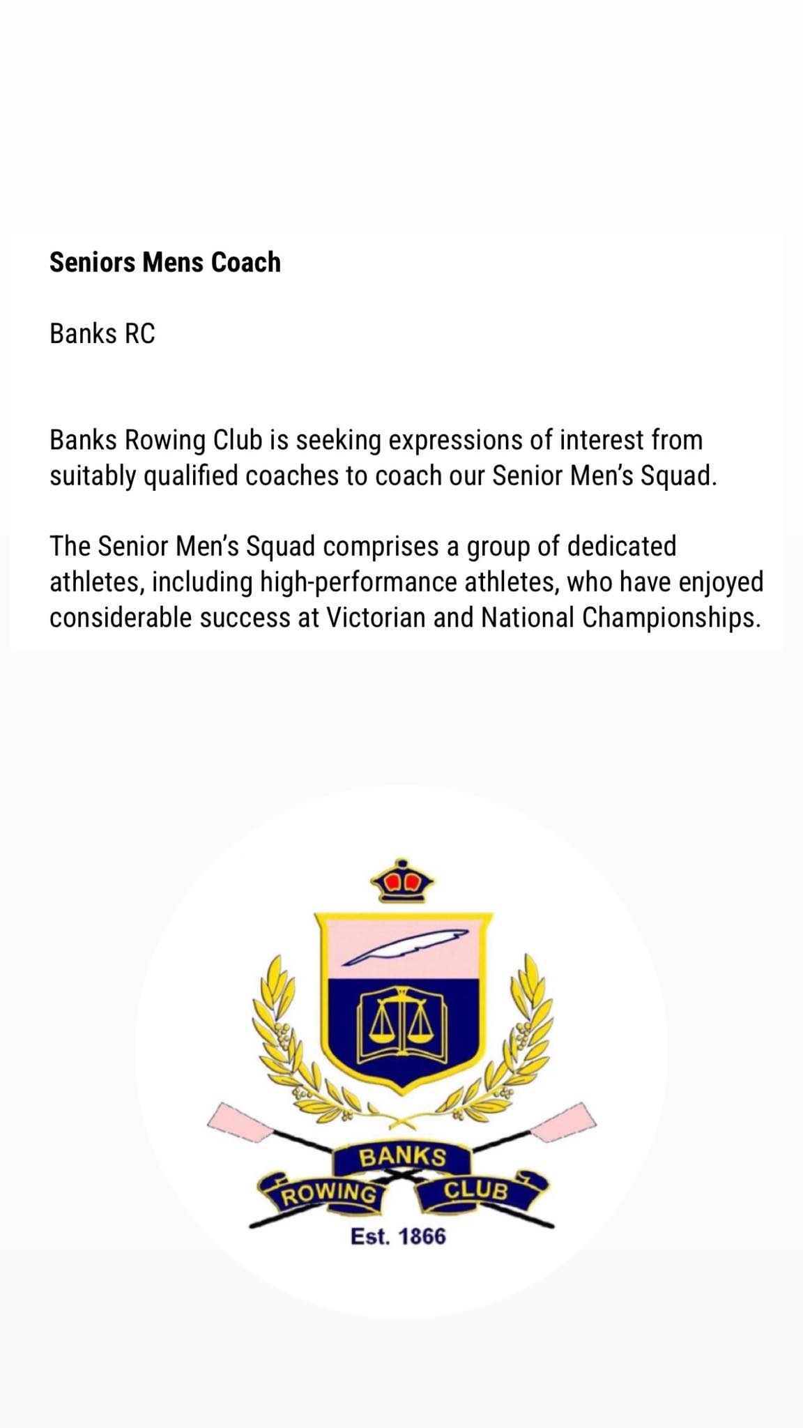 Banks Rowing Club | Melbourne VIC
