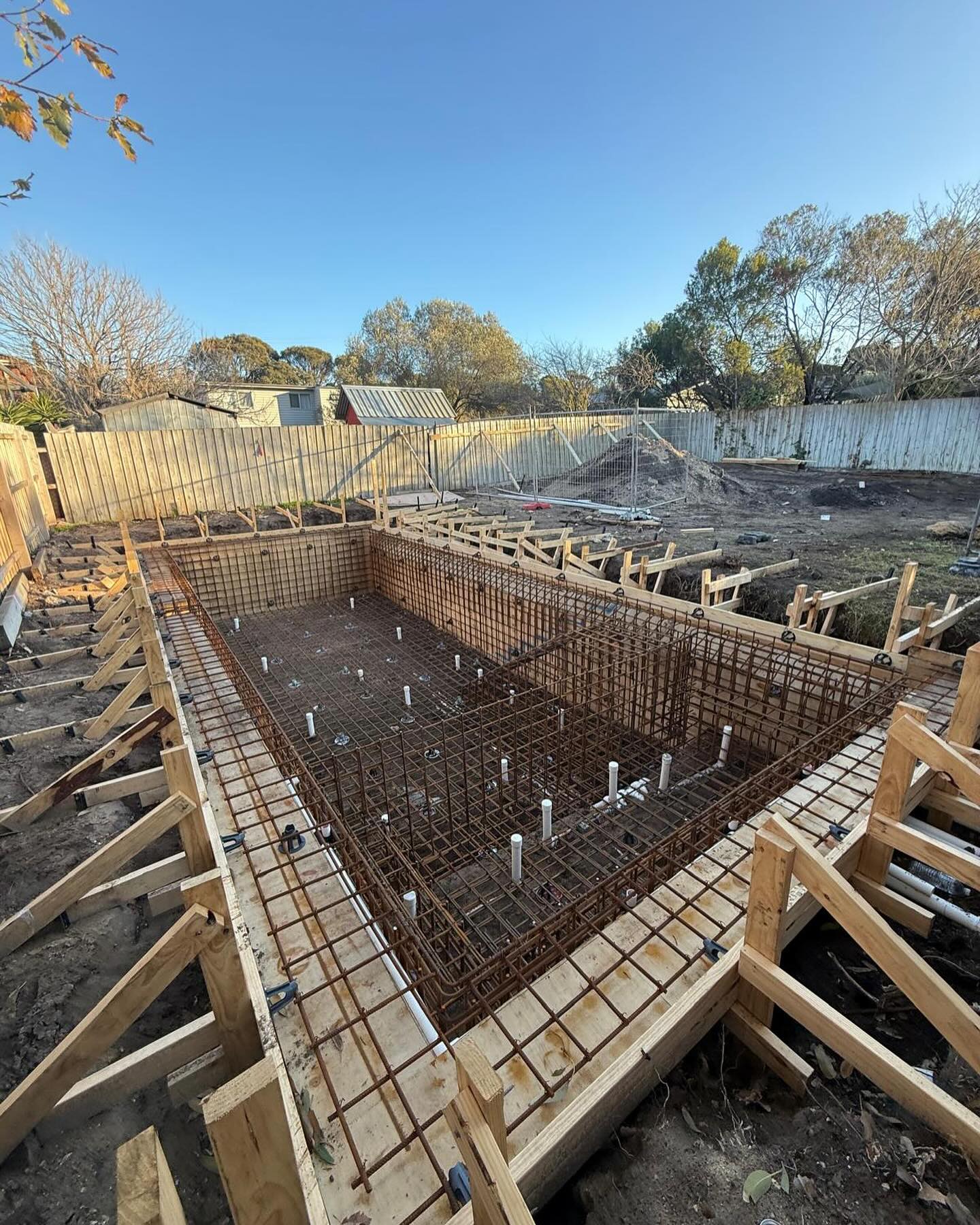 Peninsula Pool Steel Fixing