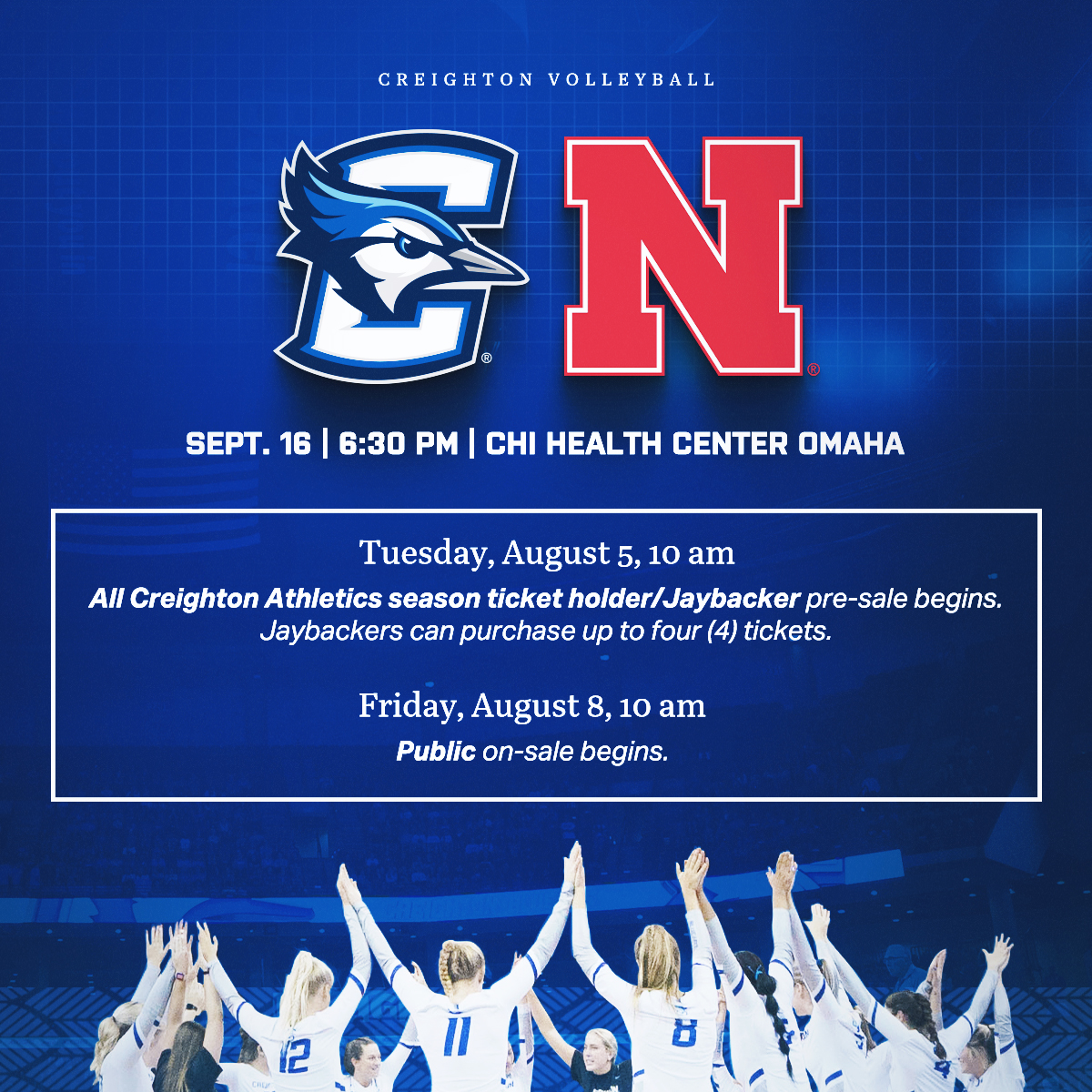 All Creighton Athletics season... - Creighton Volleyball | Facebook