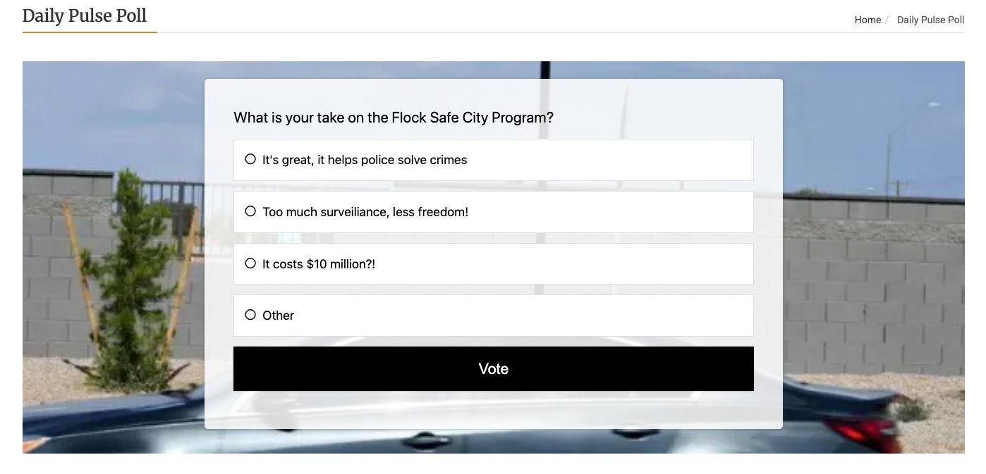 Pinal - Our new Daily Pulse poll is now live! Want to join the ...