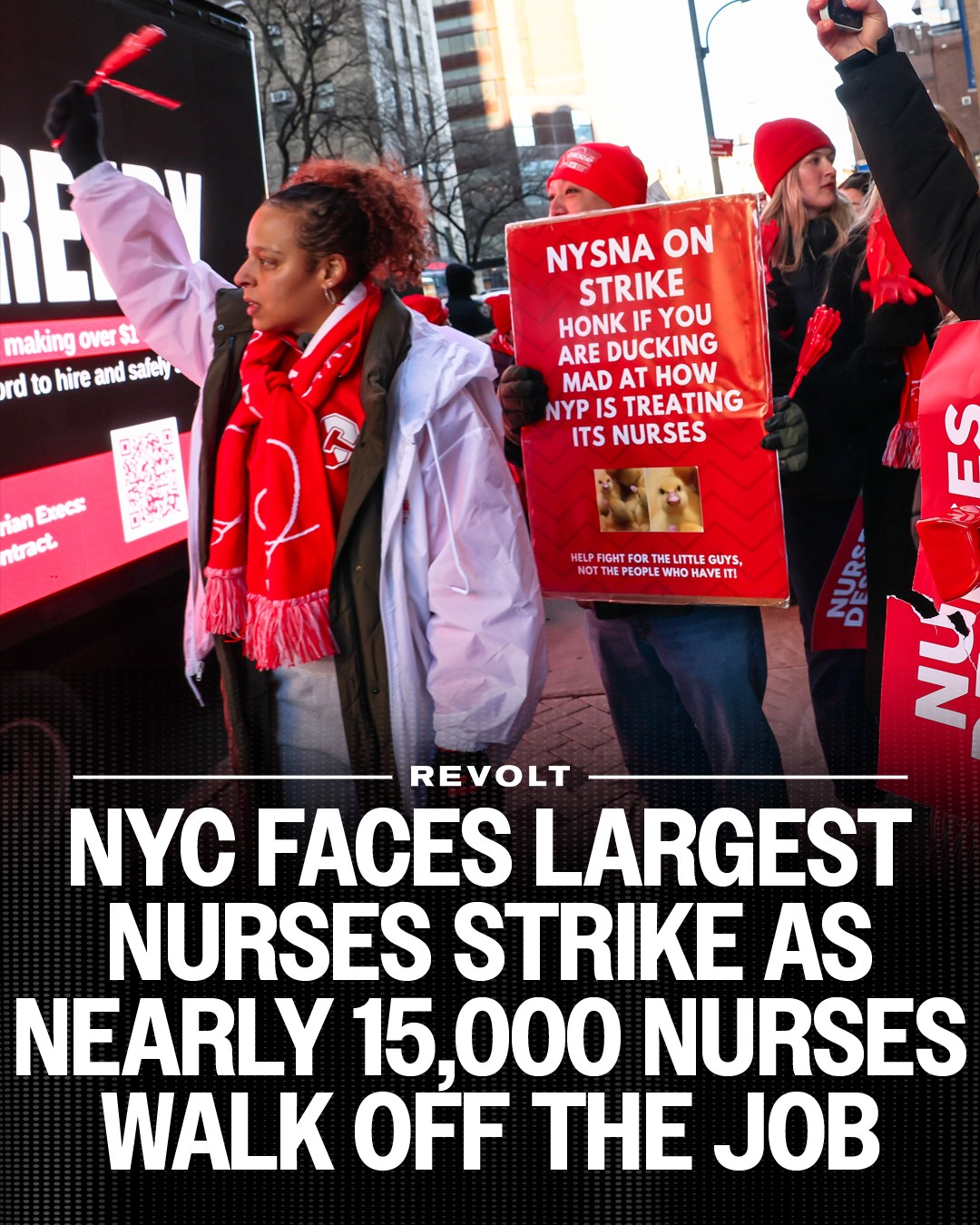 REVOLT - The largest nurses strike in NYC history is underway after ...