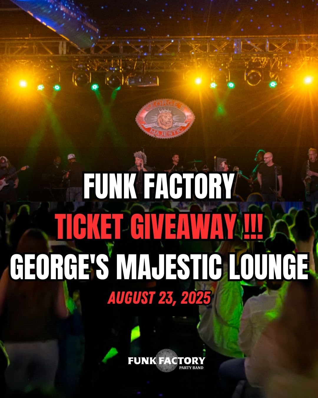 Funk Factory - 🚨 WIN 2 TICKETS! 🚨 Tag your concert crew in... | Facebook