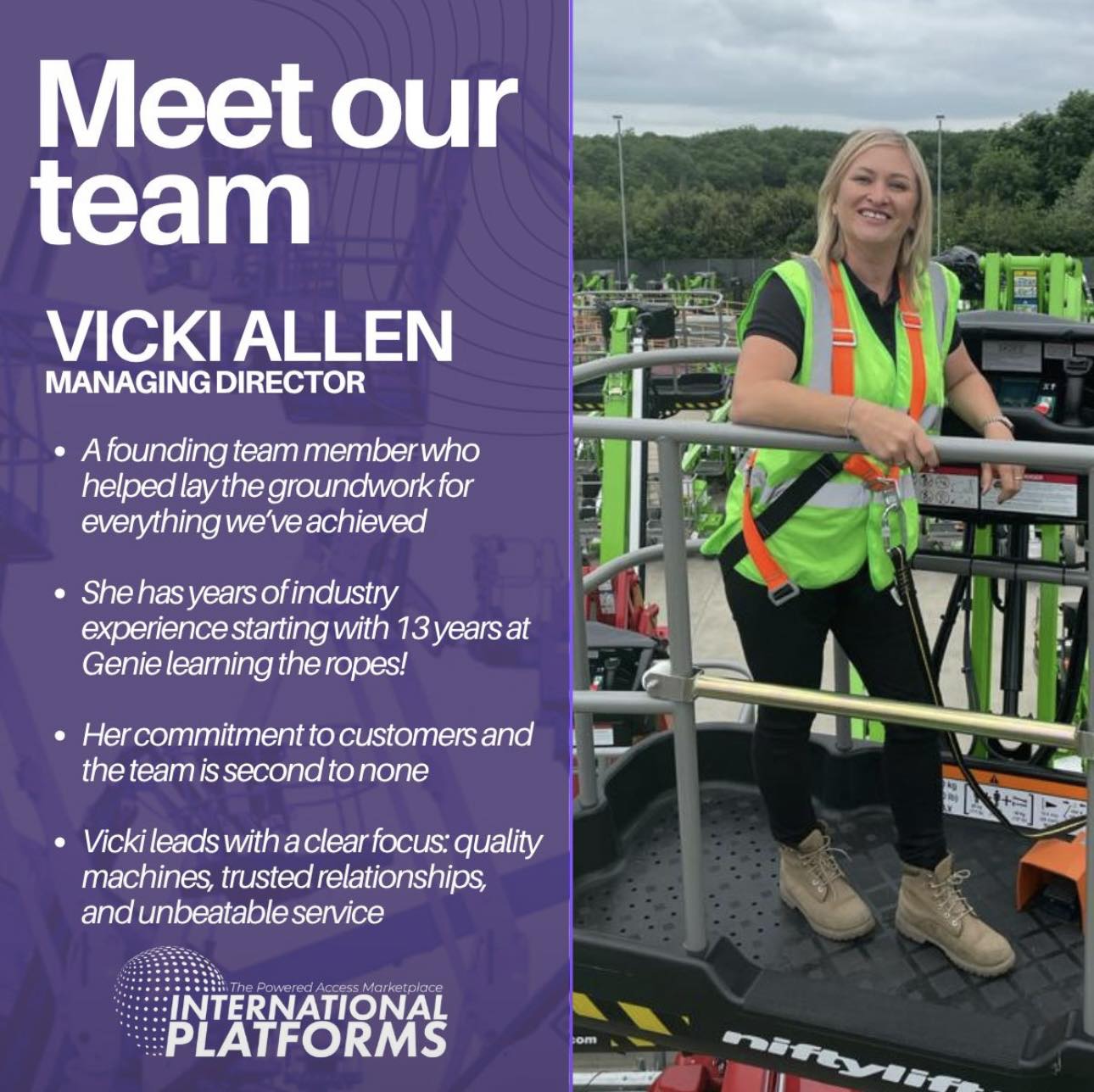 International - MEET THE TEAM... 🤝 Meet Vicki Allen – Managing Director ...