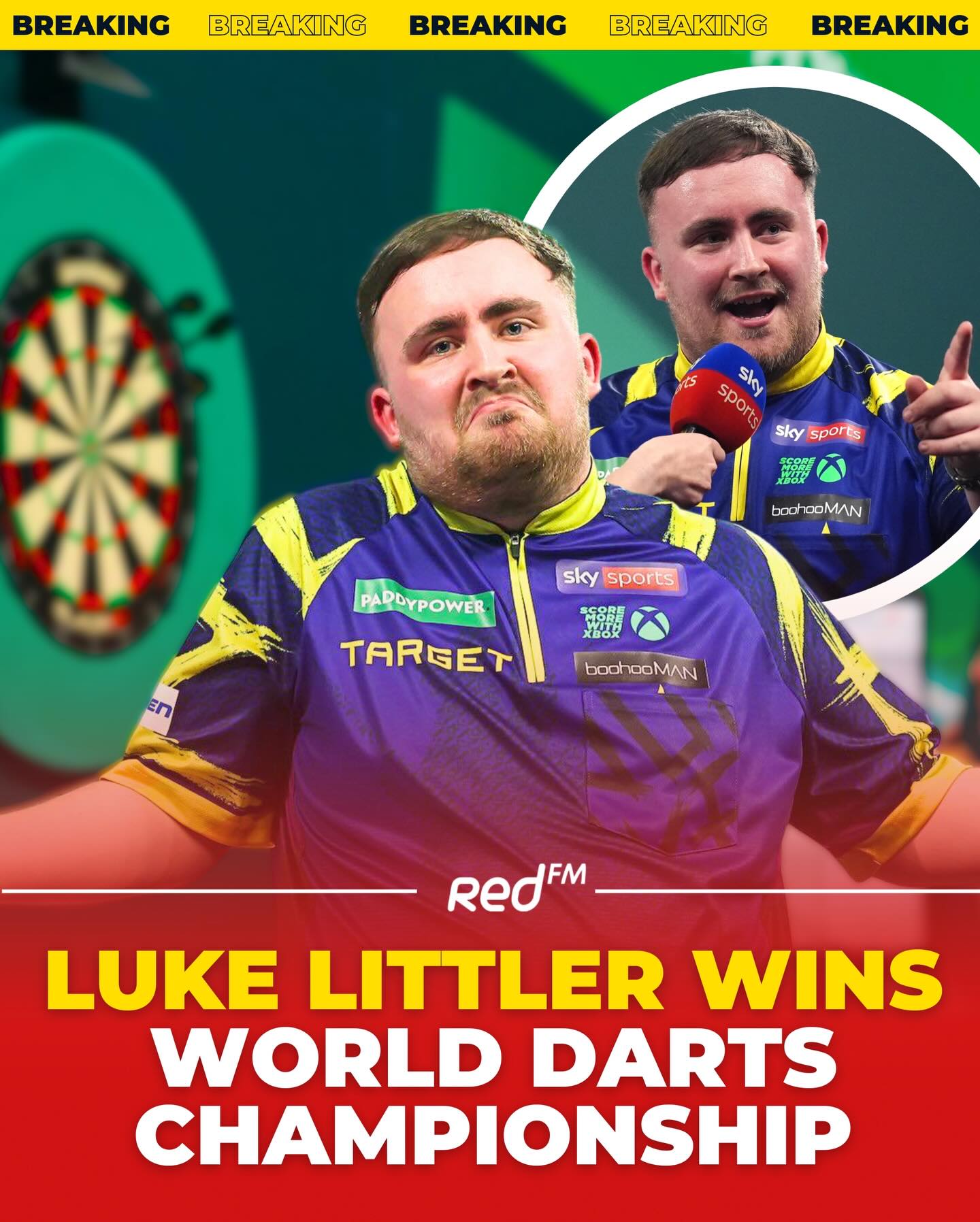 Cork's Red FM - LUKE THE NUKE IS CROWNED PDC WORLD DARTS... | Facebook