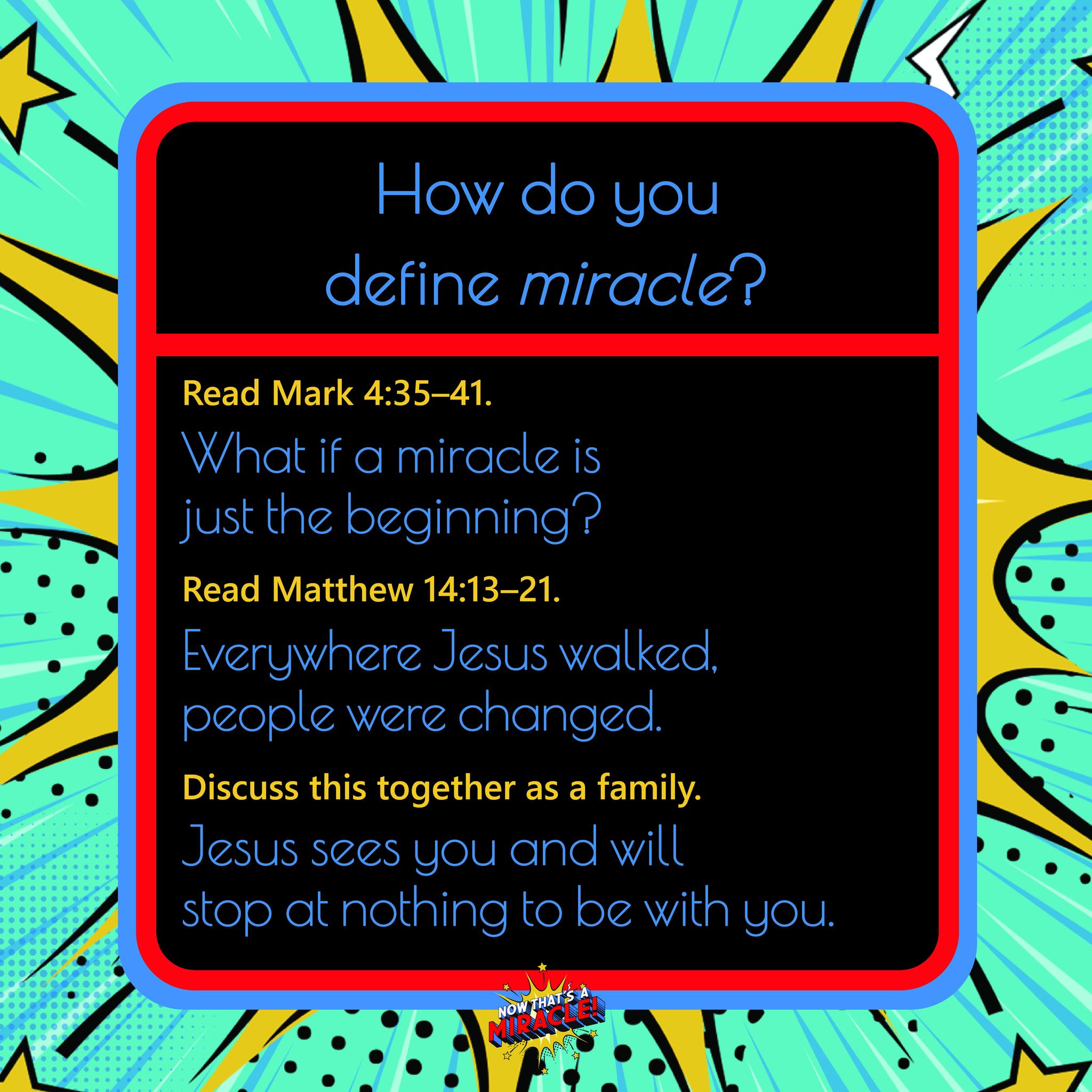 Trailview - If a miracle is an amazing sign that God is at work, then ...