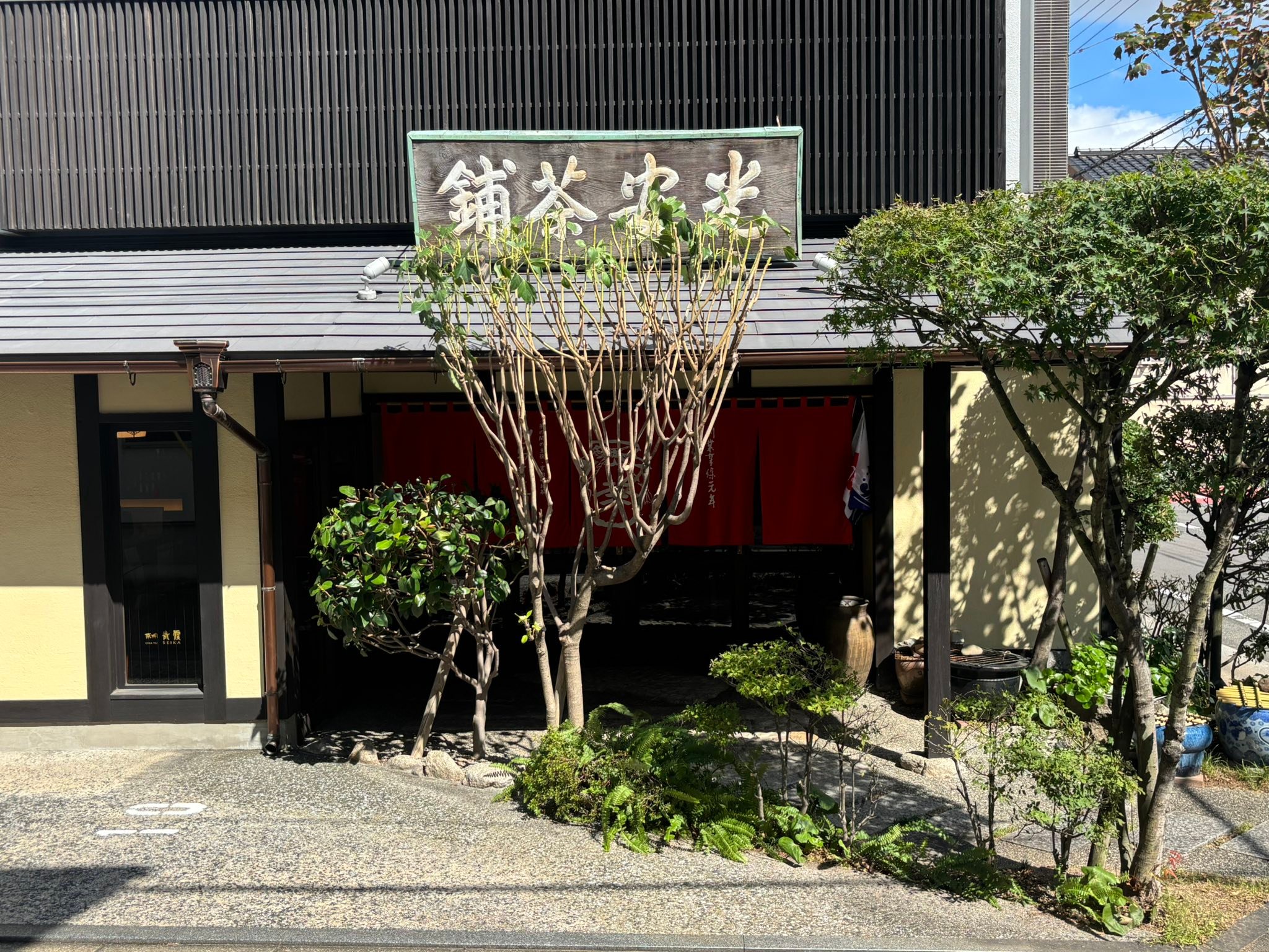 光 安 青 霞 園 茶舗