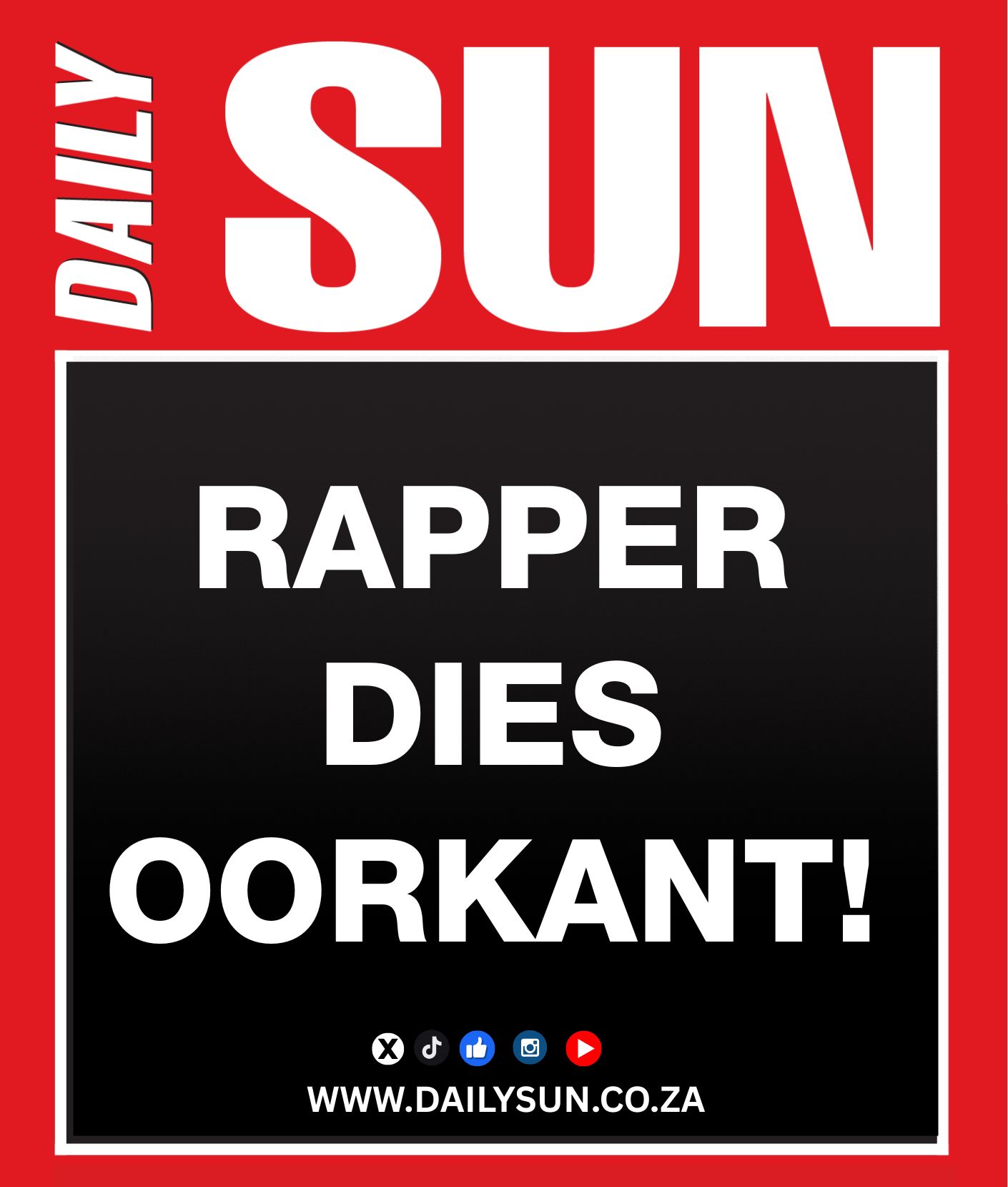 Daily Sun - 🎤 The hip hop star passed away overseas while... | Facebook