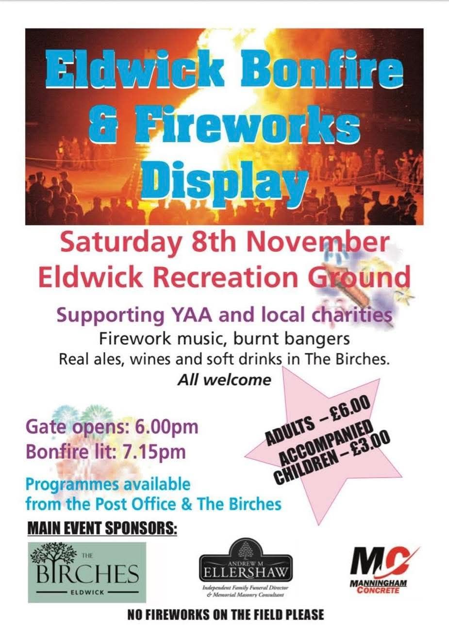 Eldwick - Coming soon, the amazing fireworks display that The Eldwick ...