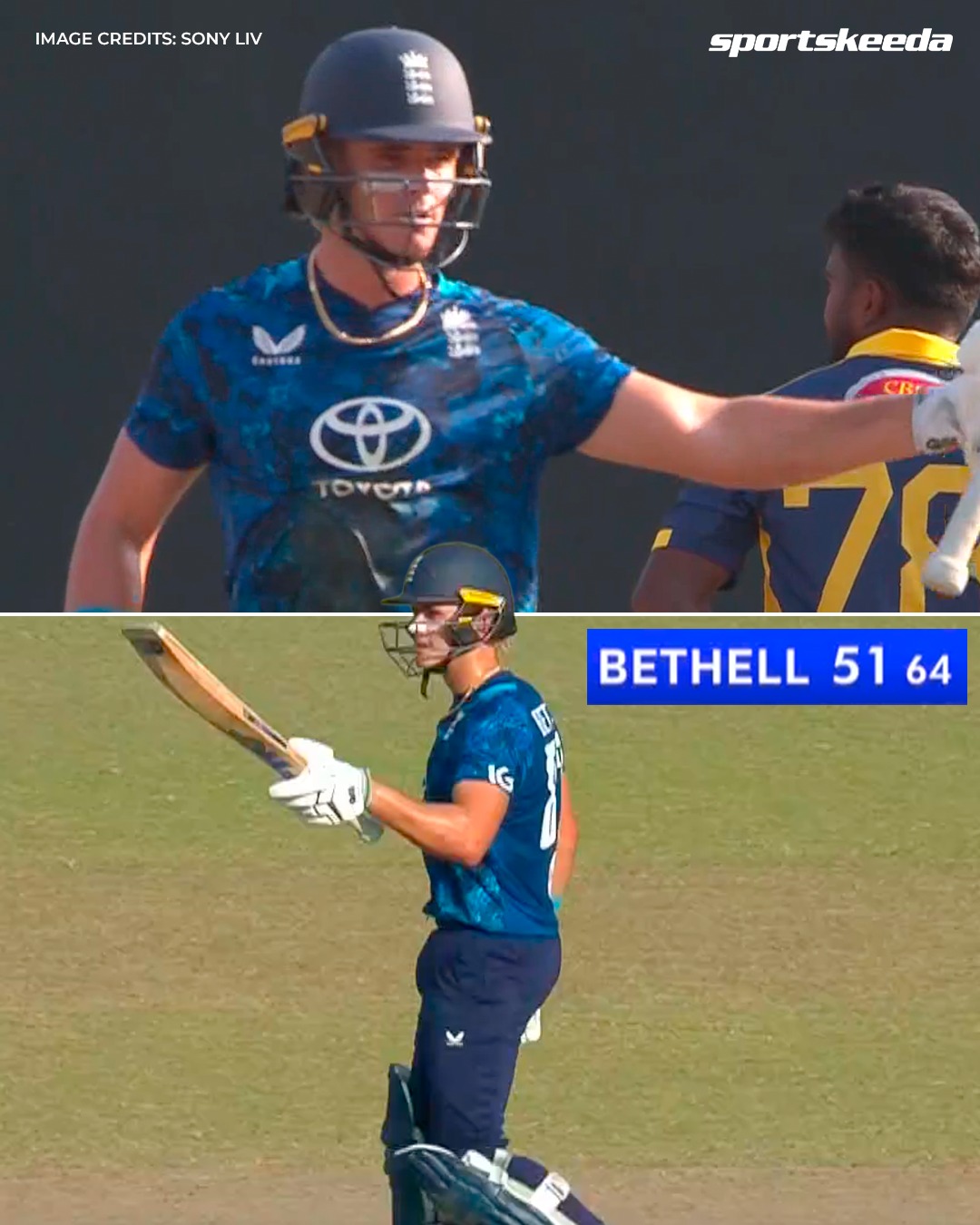 Sportskeeda - Jacob Bethell brings up a well-earned fifty! 🫱🏻‍🫲🏽 A ...