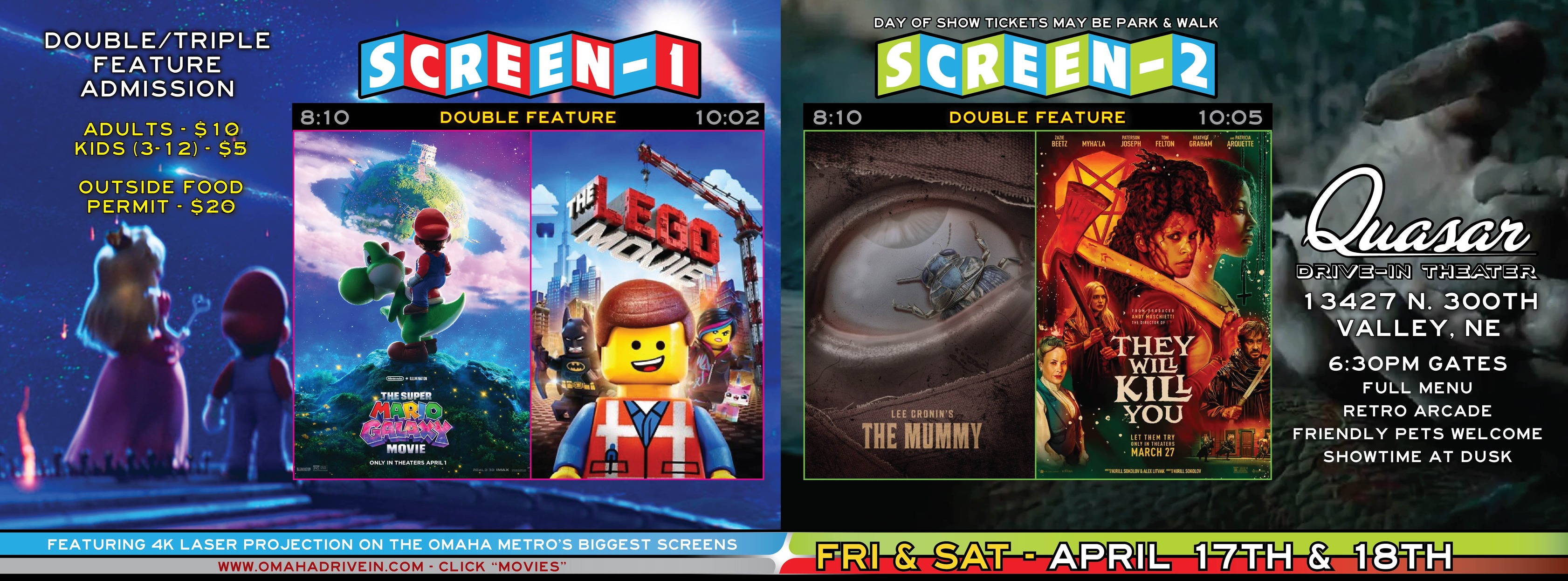 Quasar Drive-In Theater | Valley NE