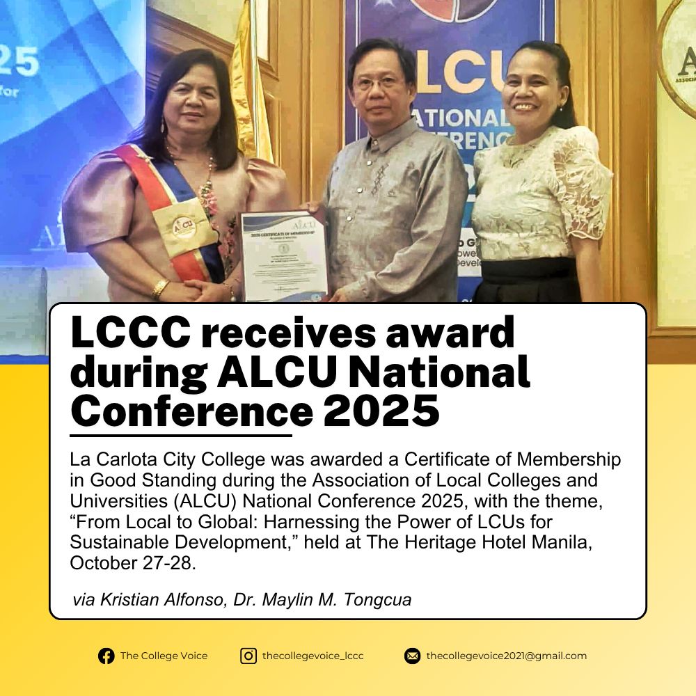 The College - COLLEGE NEWS | LCCC receives award during ALCU National ...