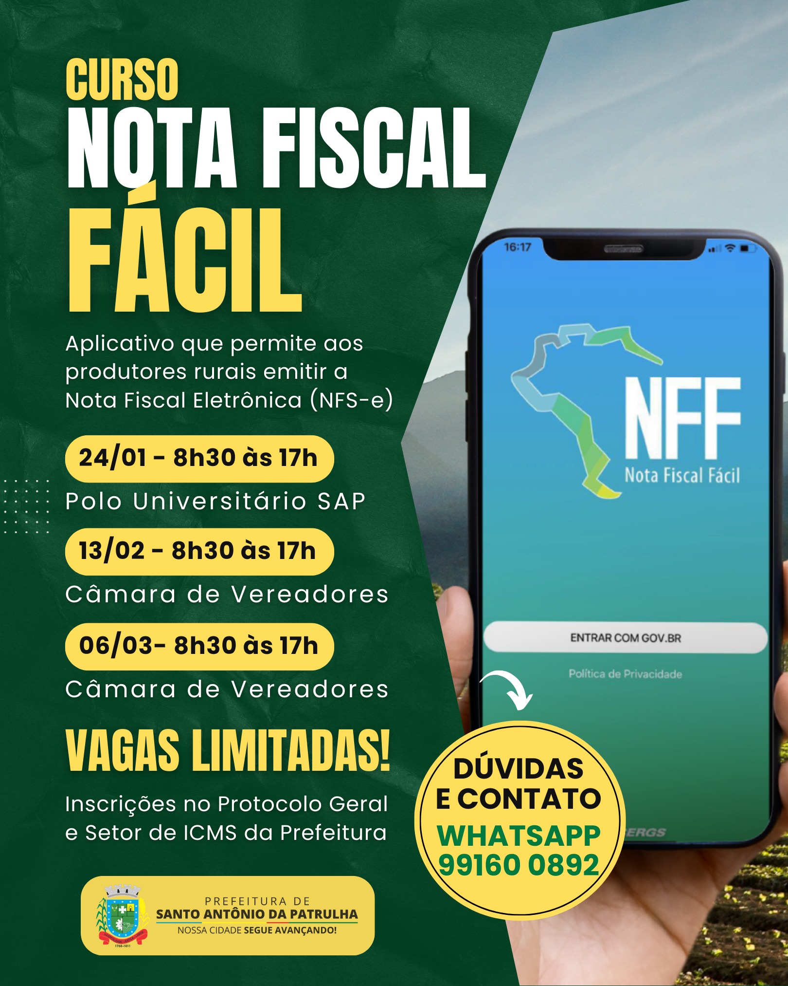 Prefeitura - Atenção, produtor rural! A partir de 2026, a nota ...