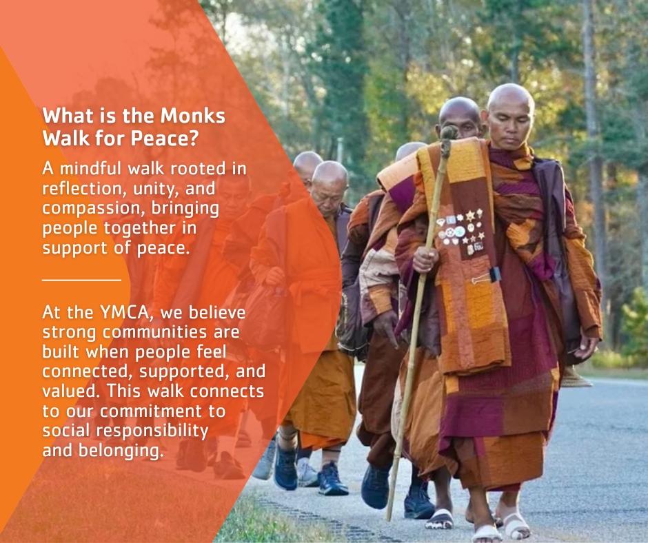 The Monks Walk for Peace brings a... - YMCA of Greensboro | Facebook