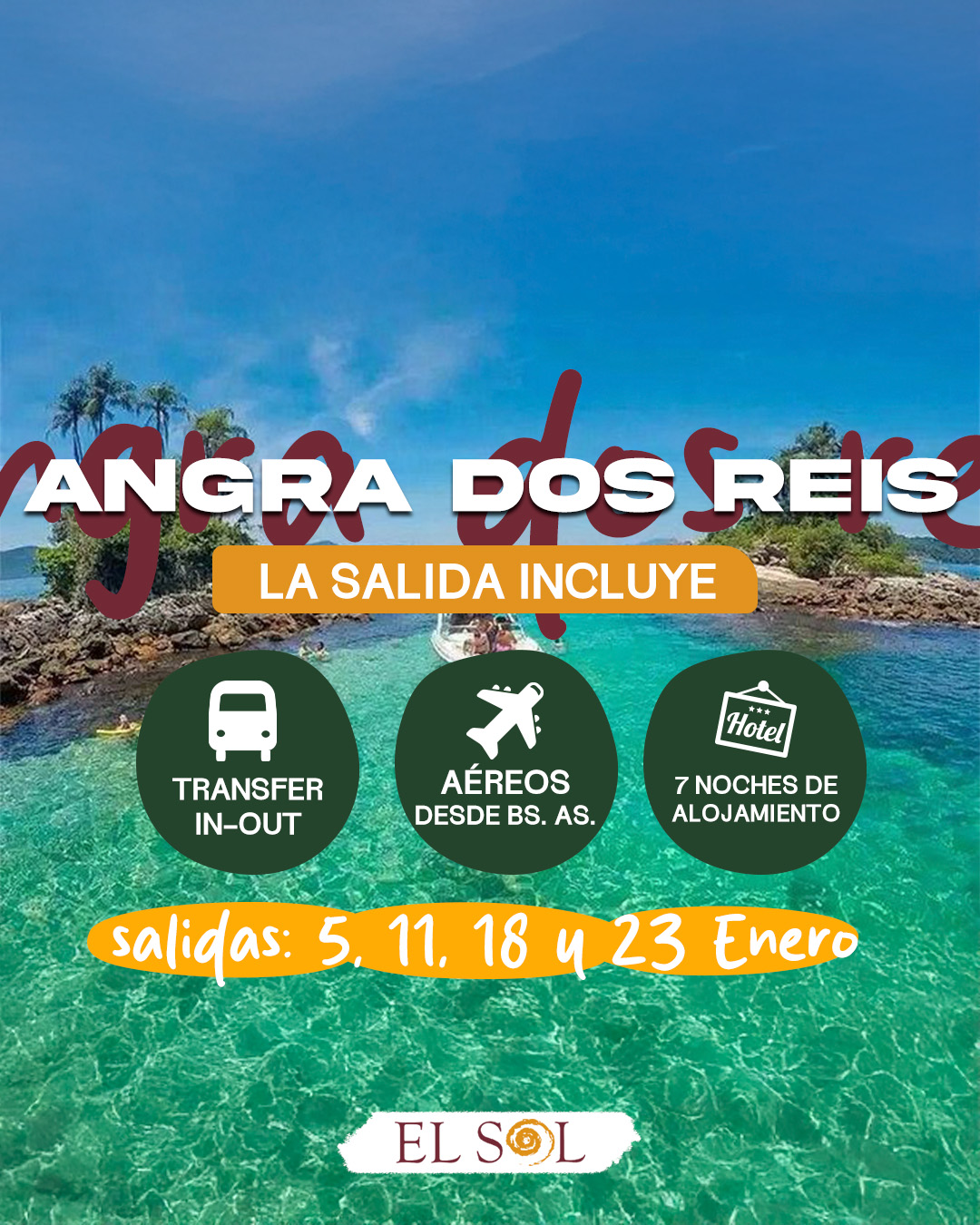 Turismo - 🌊ANGRA DOS REIS 🌊 📅 Salidas: Enero 2026. Nuestro paquete ...