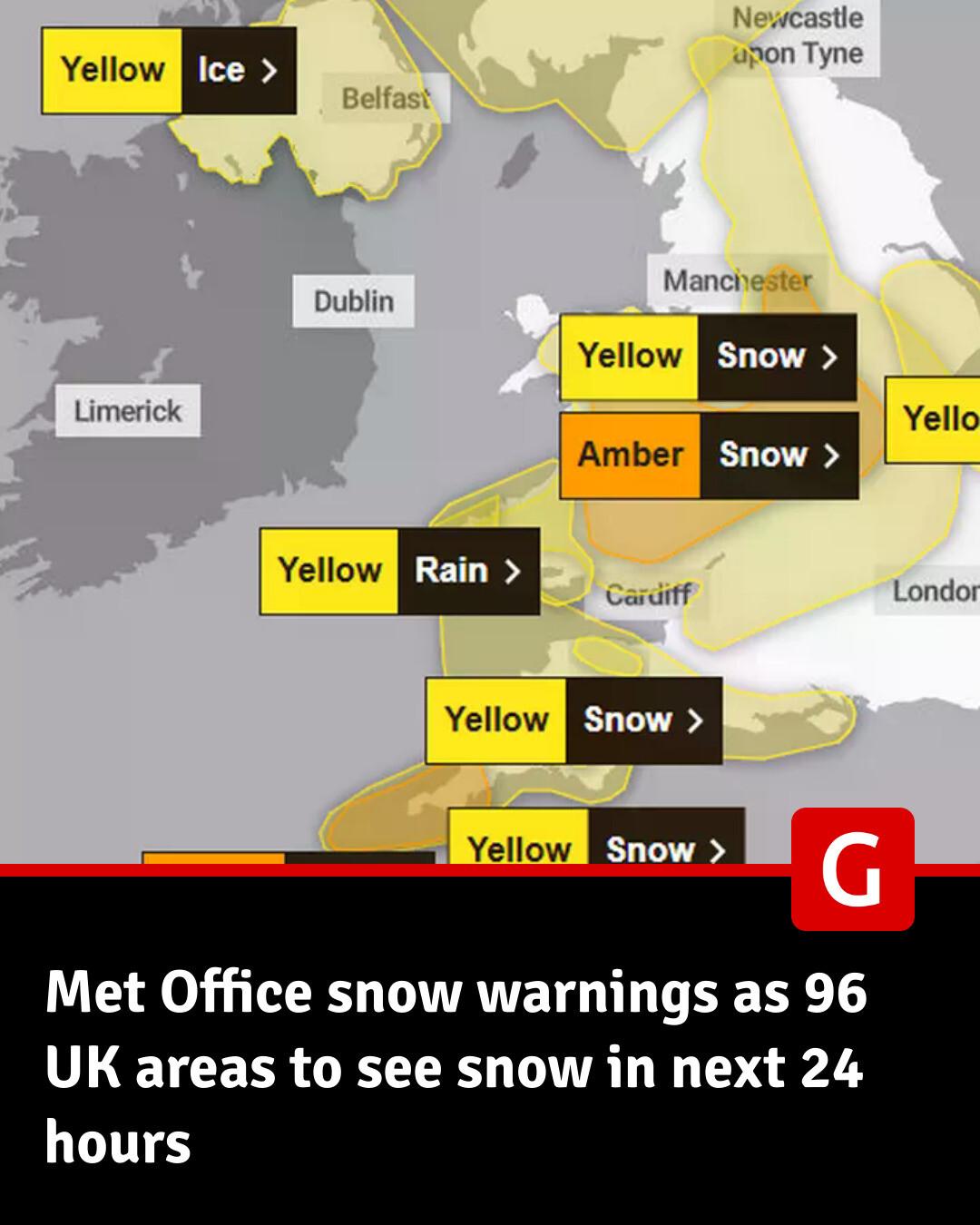 Gloucestershire - Storm Goretti is set to bring up to 20cm of snow ...