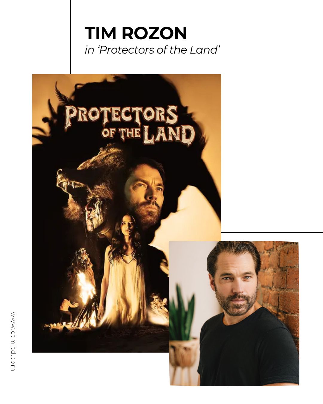 Edna - ETM’s Tim Rozon leads the cast of 'Protectors of the Land', now ...