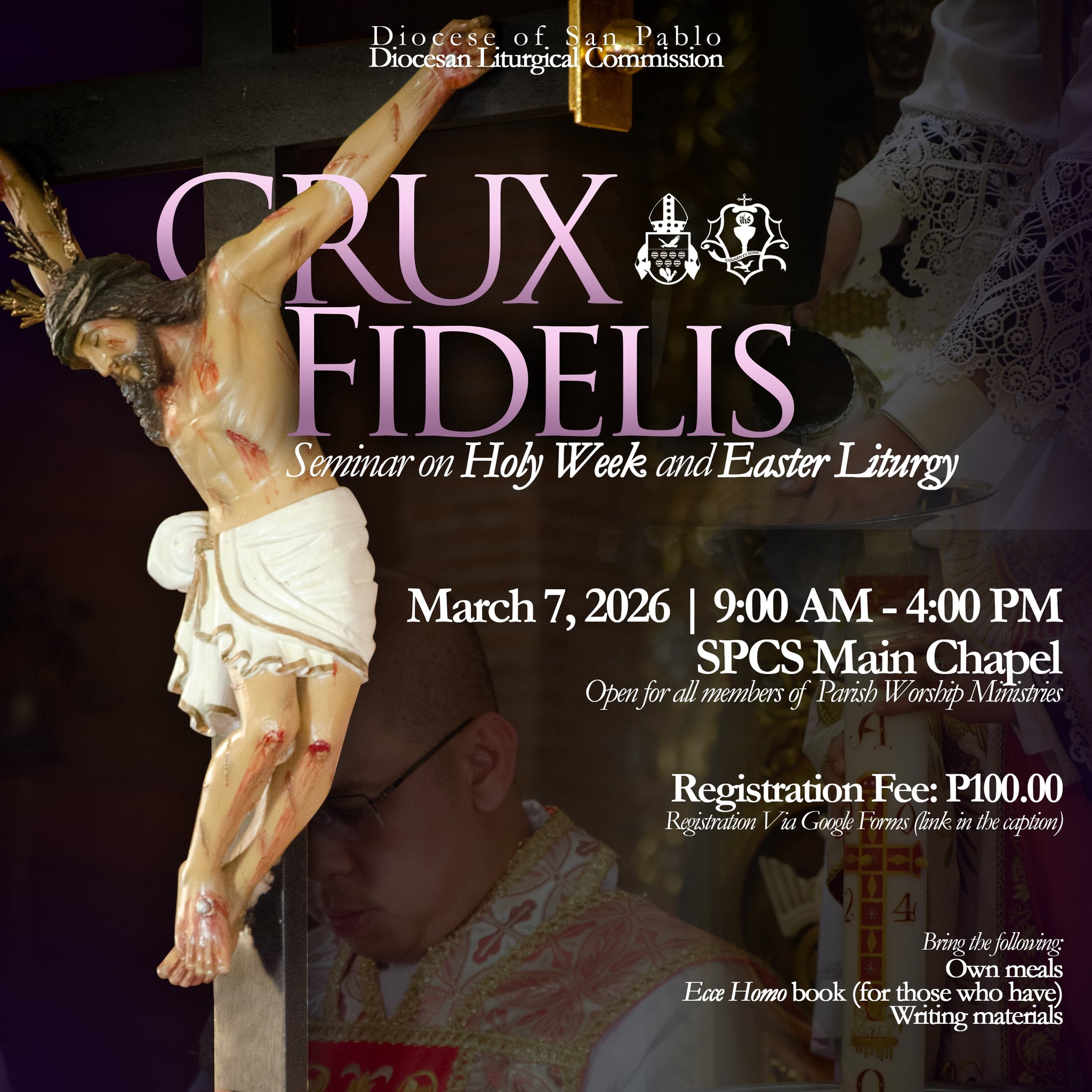 San - INVITATION ‼️‼️‼️‼️ Diocesan-wide seminar on Holy Week and Easter ...