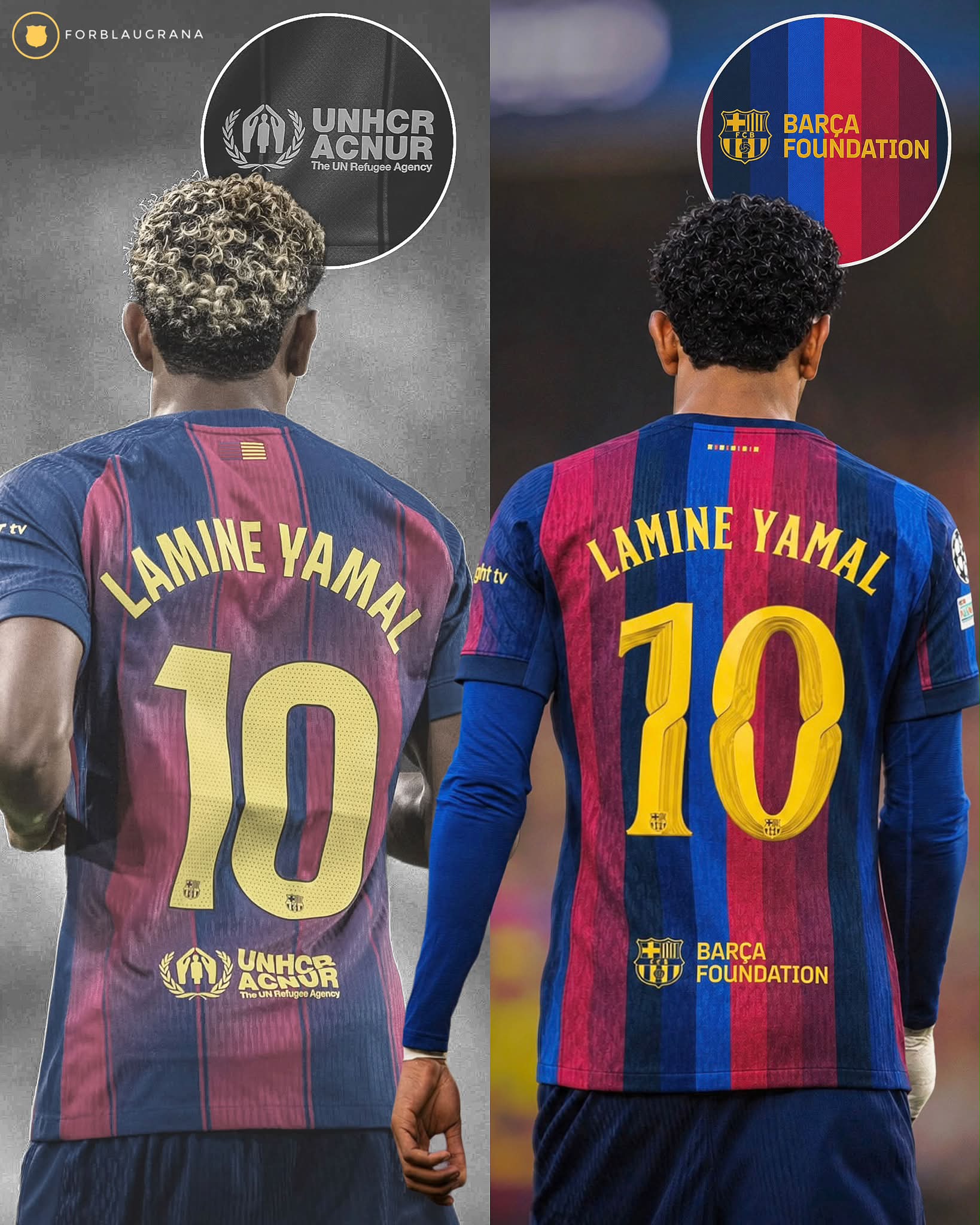 🚨| OFFICIAL: Barça will replace the UNHCR logo with the Barça