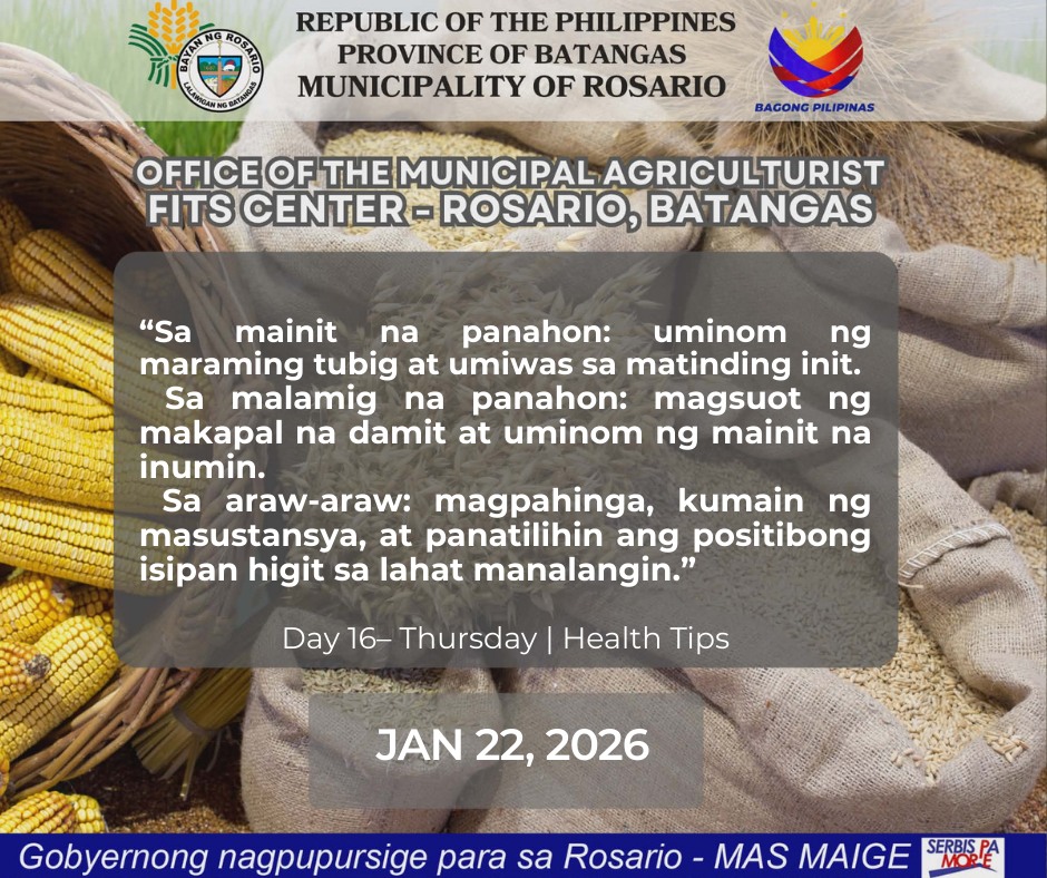 Philippine Rice... - FITS Center - Rosario, Batangas | Facebook