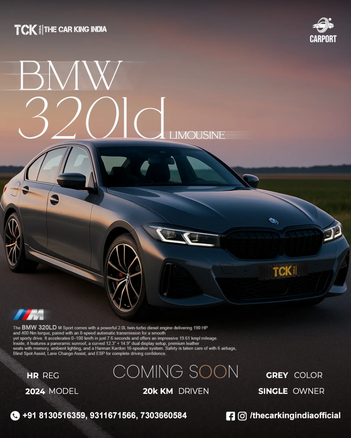 その他 M Elegance in motion. Power in every curve. The BMW 320d Limousine