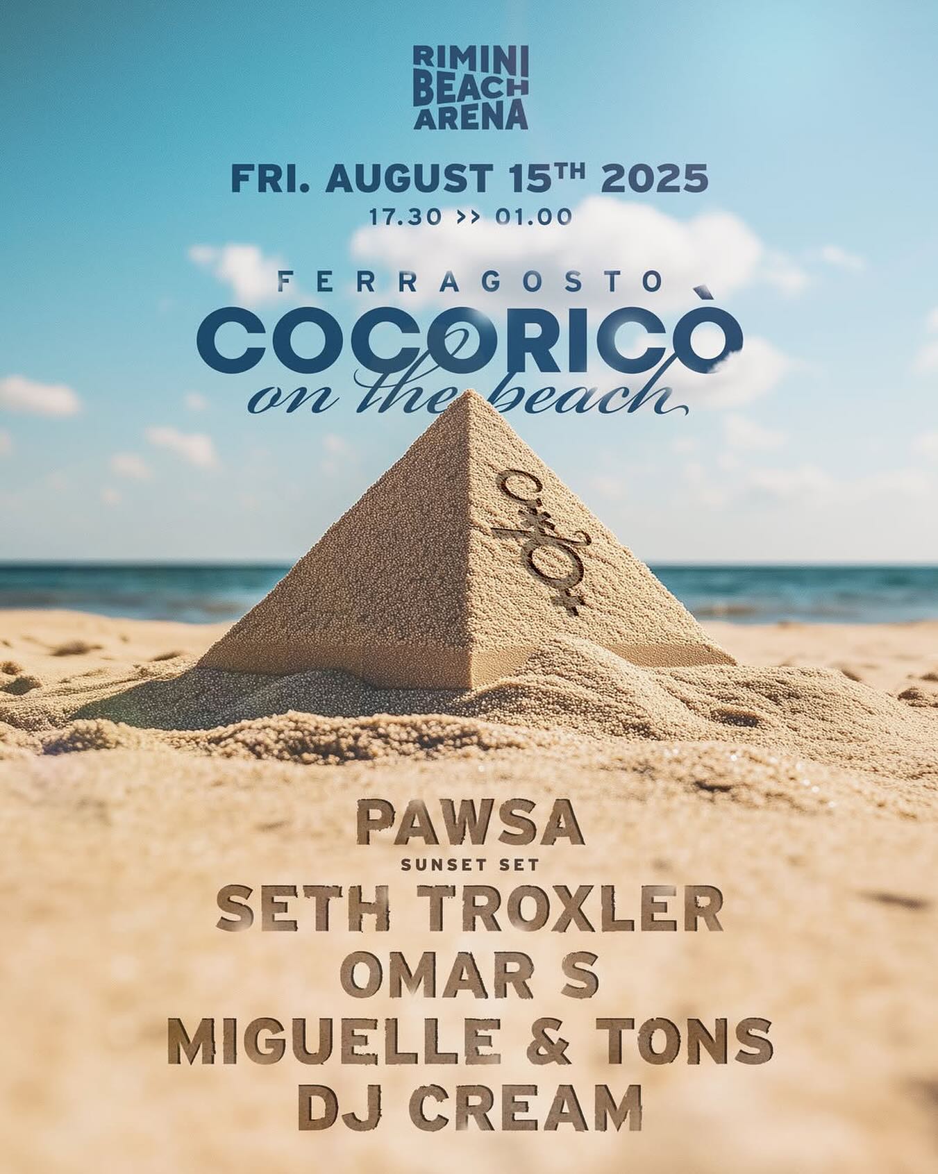 TicketSms - Cocoricò on the Beach Ferragosto comes alive at Rimini ...