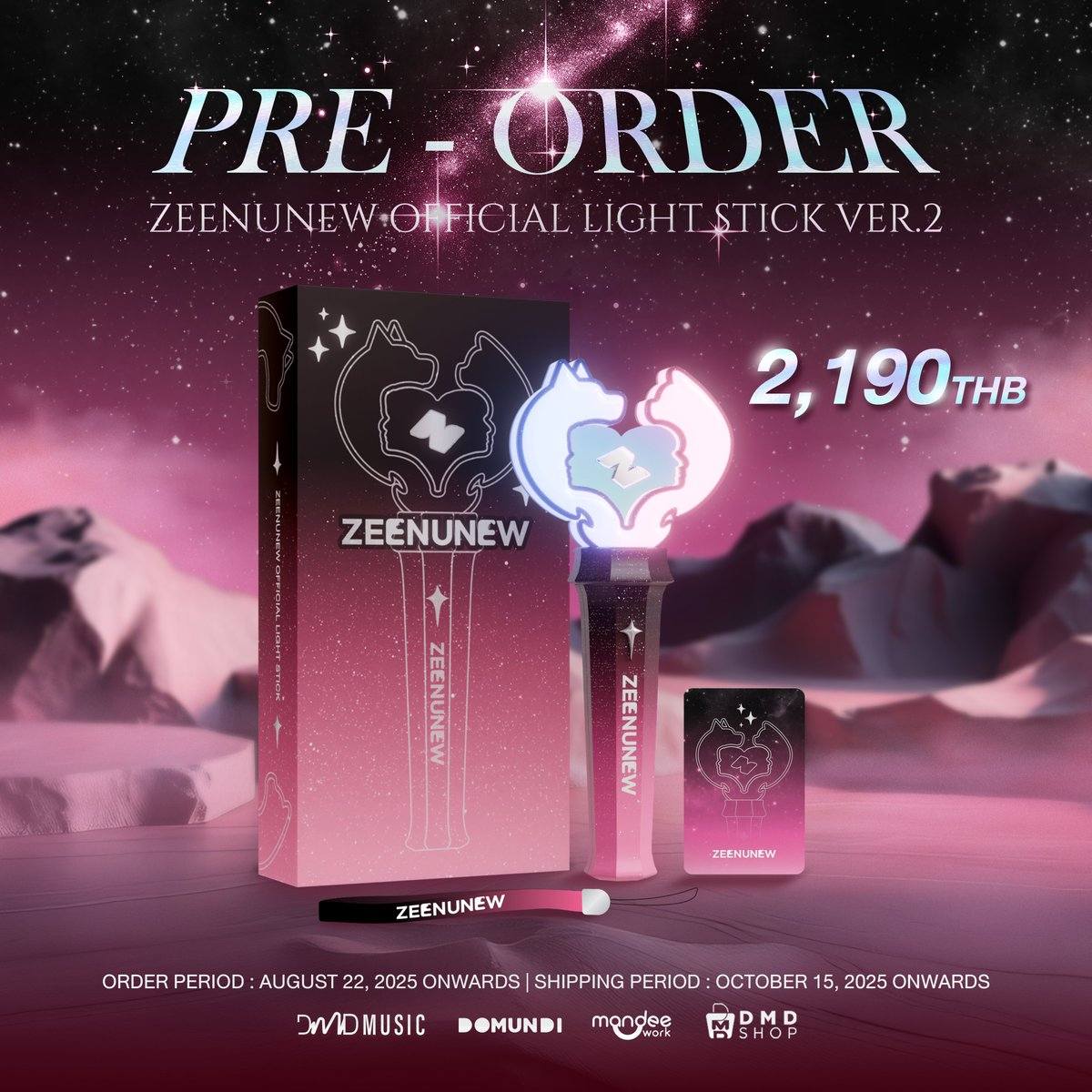 ✨🌌 ZeeNunew Official Light Stick Ver. 2 ya disponible en pre
