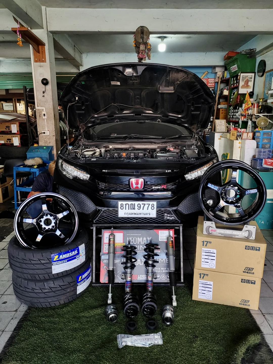 Bg Racing Wheel ล้อซิ่งฝั่งธน ล้อแม็ก/ยาง/โช๊คสตรัท/สปริงโหลด/จัดทรงแก้ ...