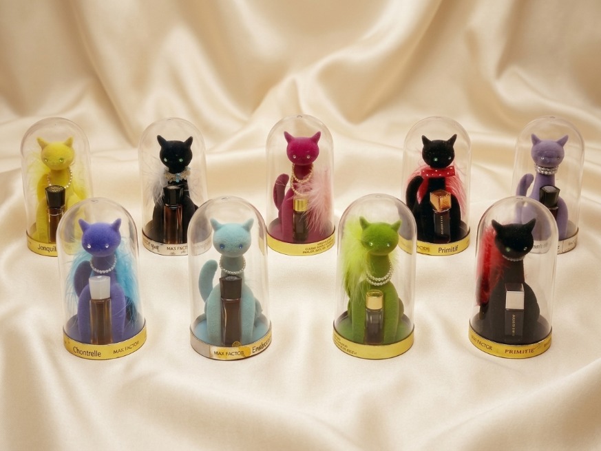 Max Factor Sophisti-cat Perfume Collection from the 1960s.