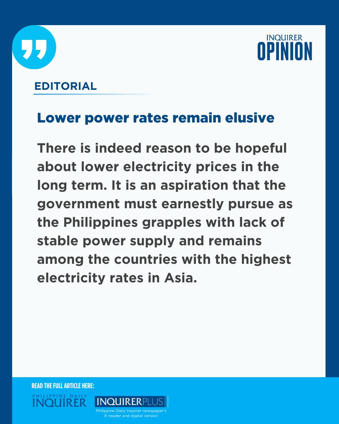 INQUIRER.net - Today's Inquirer Editorial (Jan. 26, 2026). Visit http ...