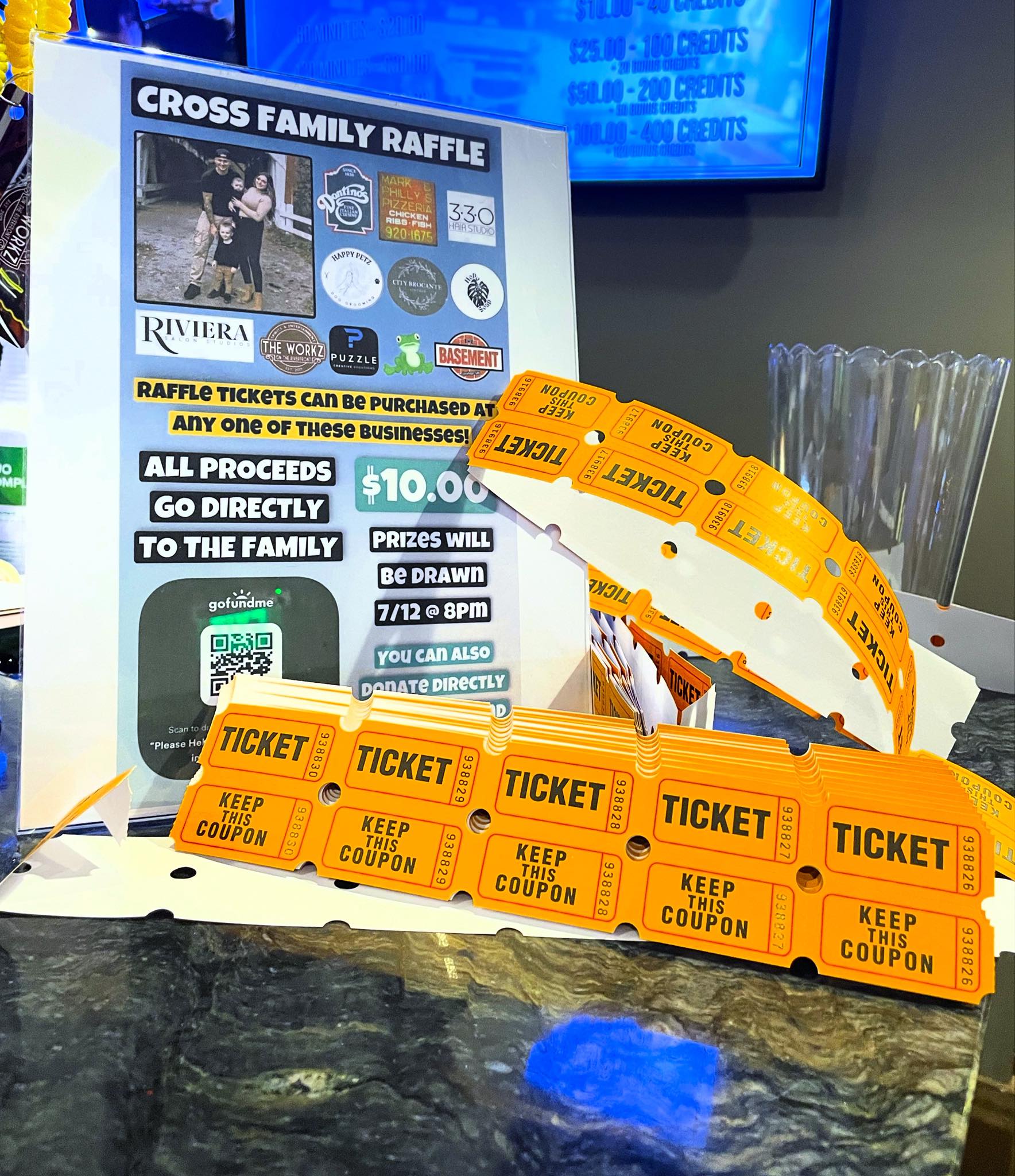 The Workz - Don’t forget .. raffle tickets are available at the hostess ...