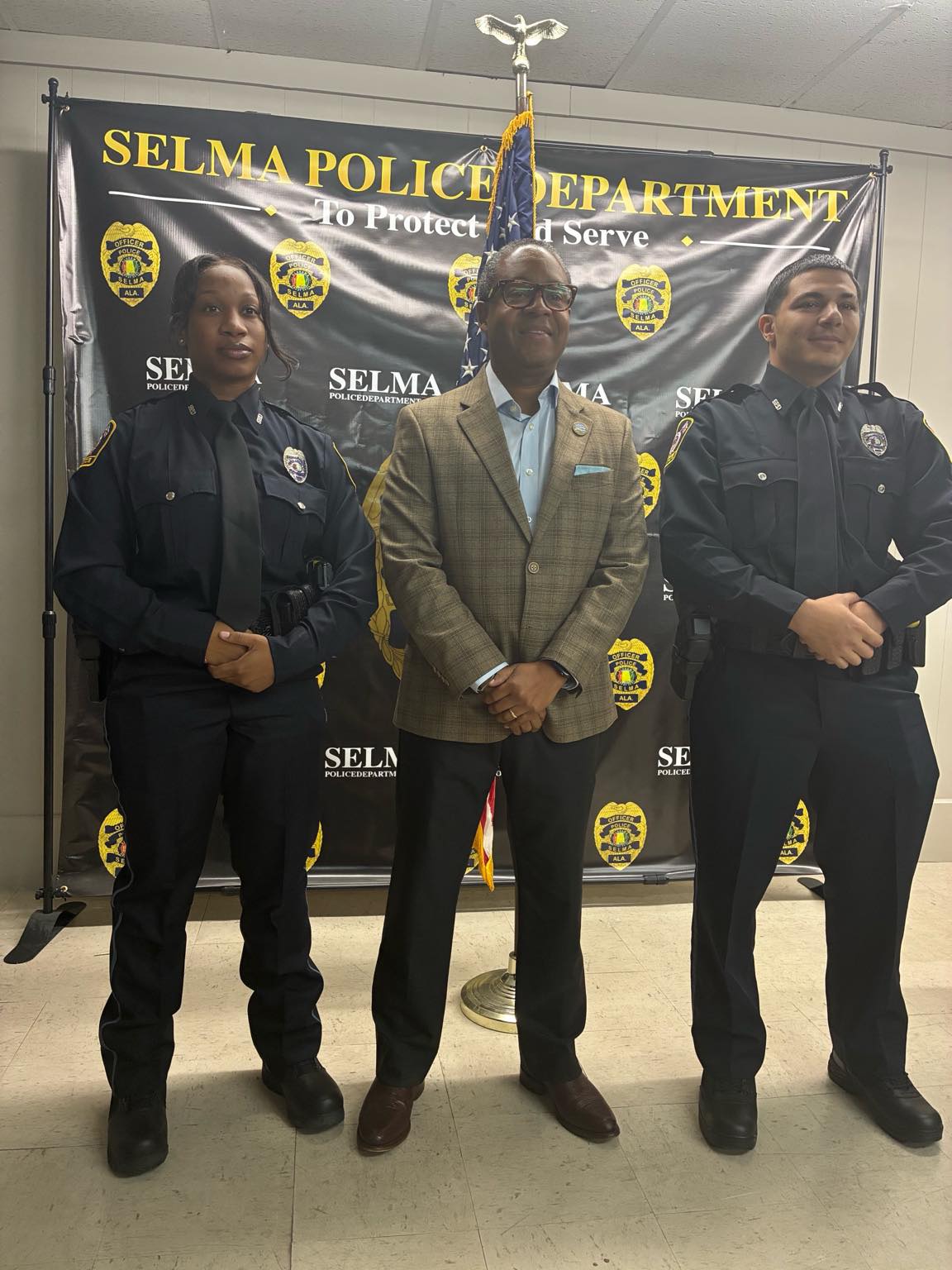 City - The City of Selma proudly welcomed two new officers during today ...