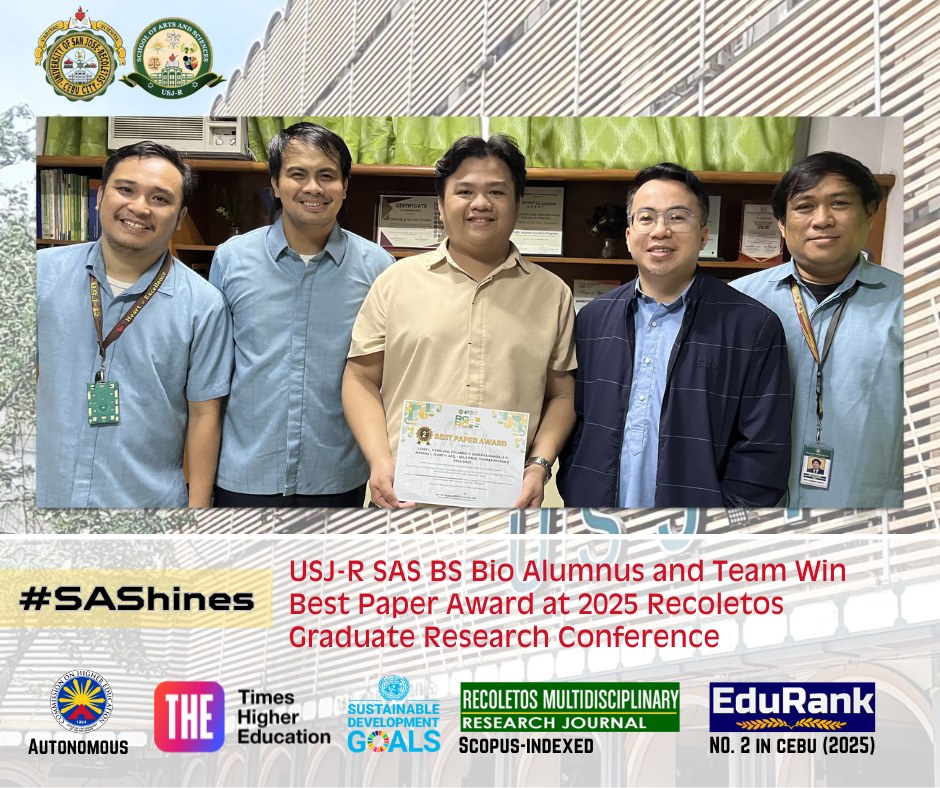 USJ-R - 🌻#SAShines | Congratulations to Luigi L. Cabiluna and team! We ...