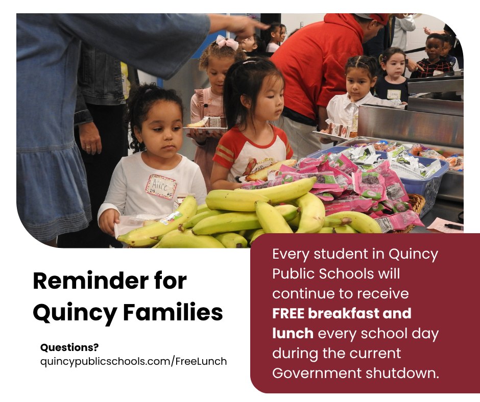 Quincy - Free Breakfast & Lunch for All Students in Quincy Public ...