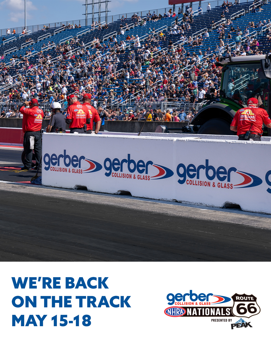 Gerber - We’re back on the track for the third consecutive year as the ...