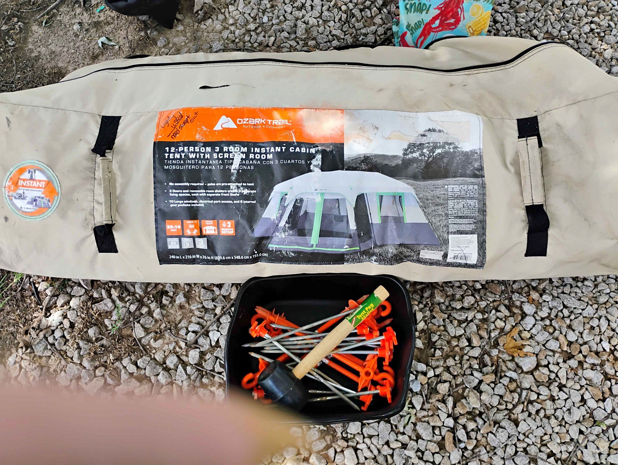sea to summit escapist 15d ultra-mesh bug tent Mesh Shelter 250gsm it can also be Quantity:200 pack Quick Open 1-2 Person