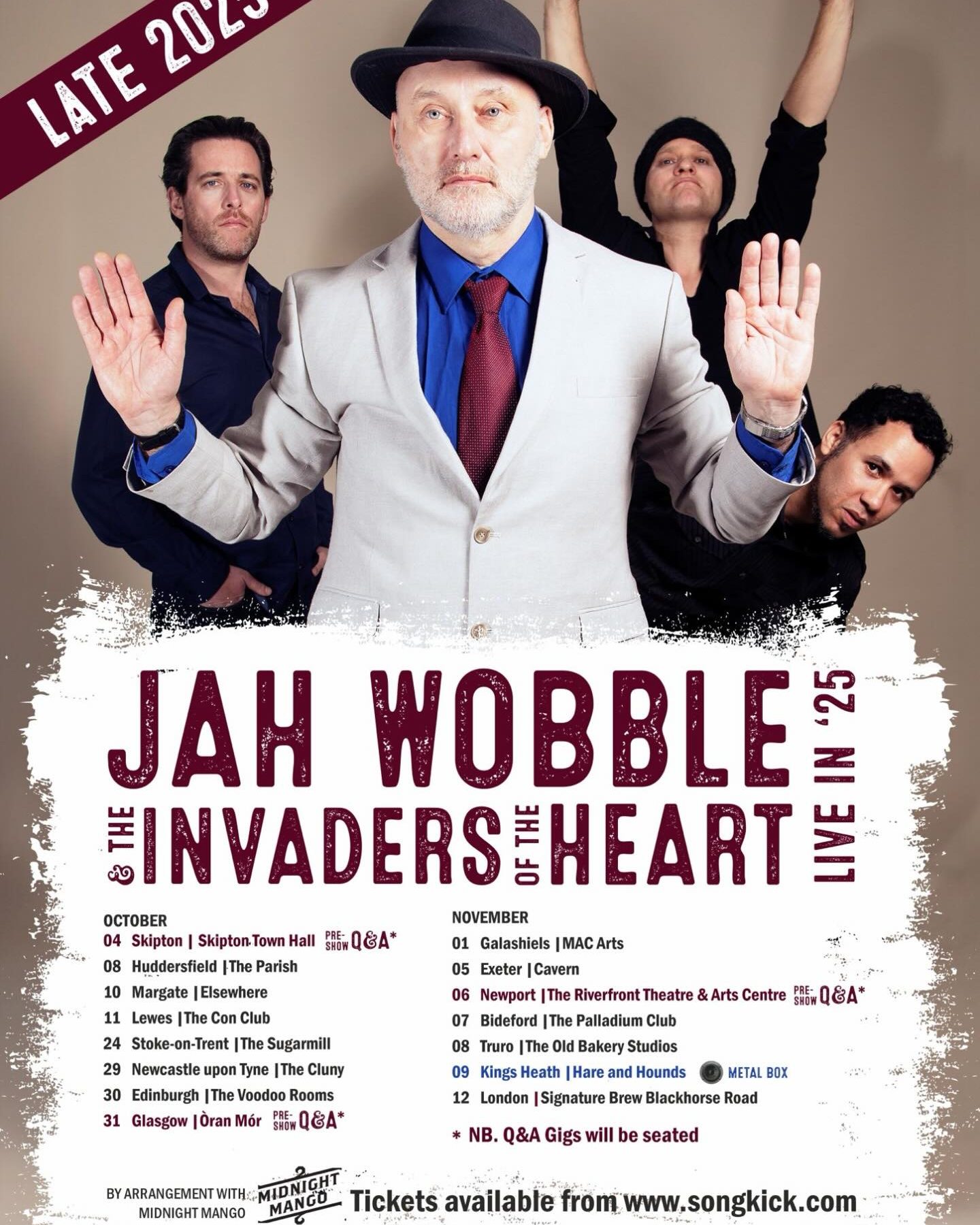 Jah Wobble and The Invaders of the Heart Combining global music 