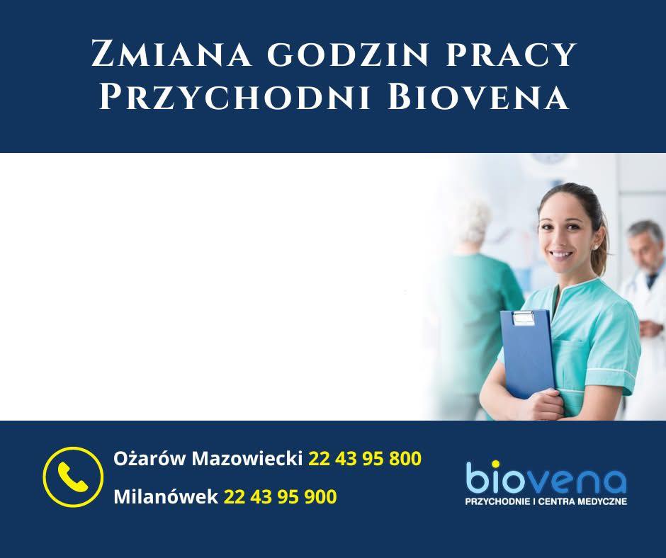 Biovena - 📣Ważny komunikat dla Pacjentów! 📣 Uprzejmie informujemy, że w ...