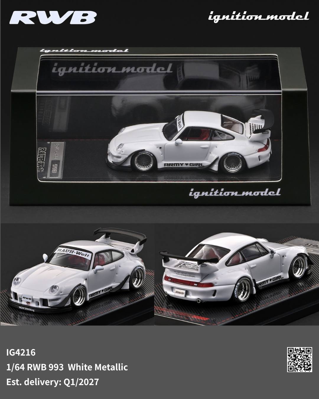 Pre-order Ignition Models 1:64 Porsche 993