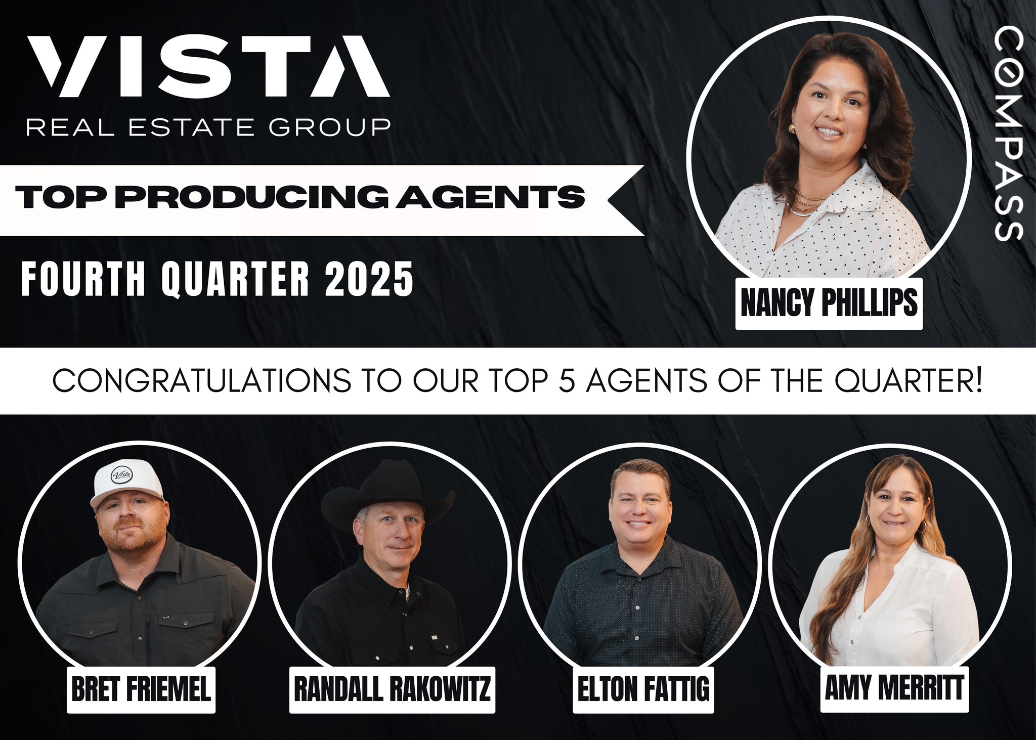 Vista - A HUGE congratulations to our Top 5 Producing Agents for the ...