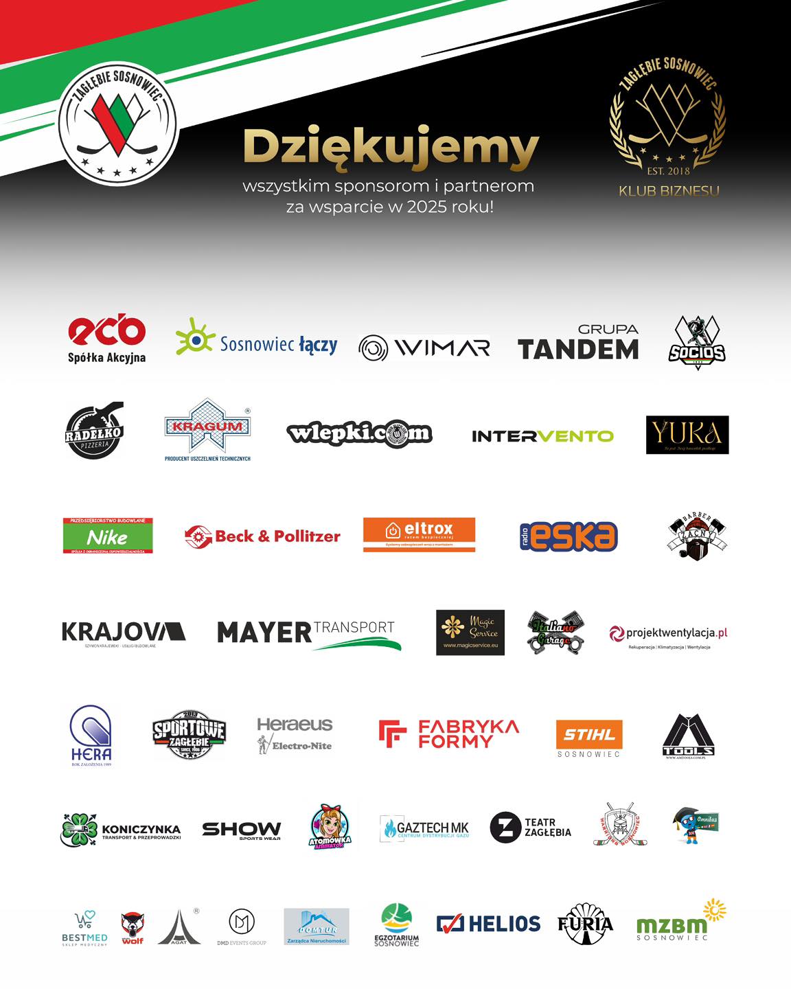 ECB - Dziękujemy naszym Sponsorom i Partnerom za zaufanie i współpracę ...