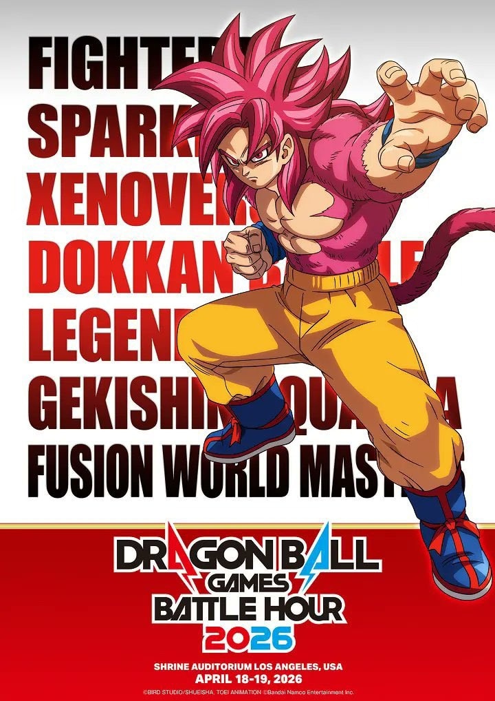 Visual principal do evento Dragon Ball Games Battle Hour 2026