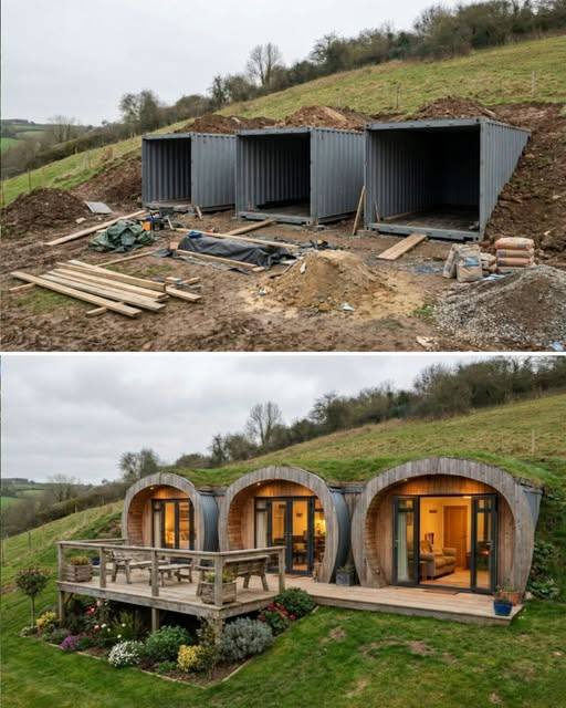 Shipping - From Shipping Containers to a Hidden Hillside Home This ...