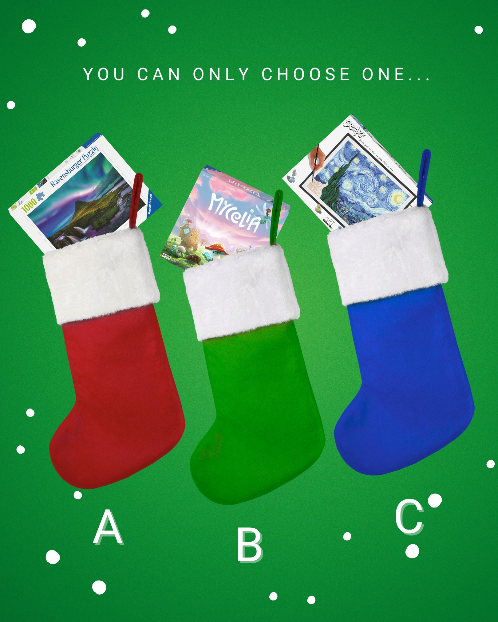 Ravensburger - You can only choose one… 🎁 A, B or C? 👀 Tell us in the ...
