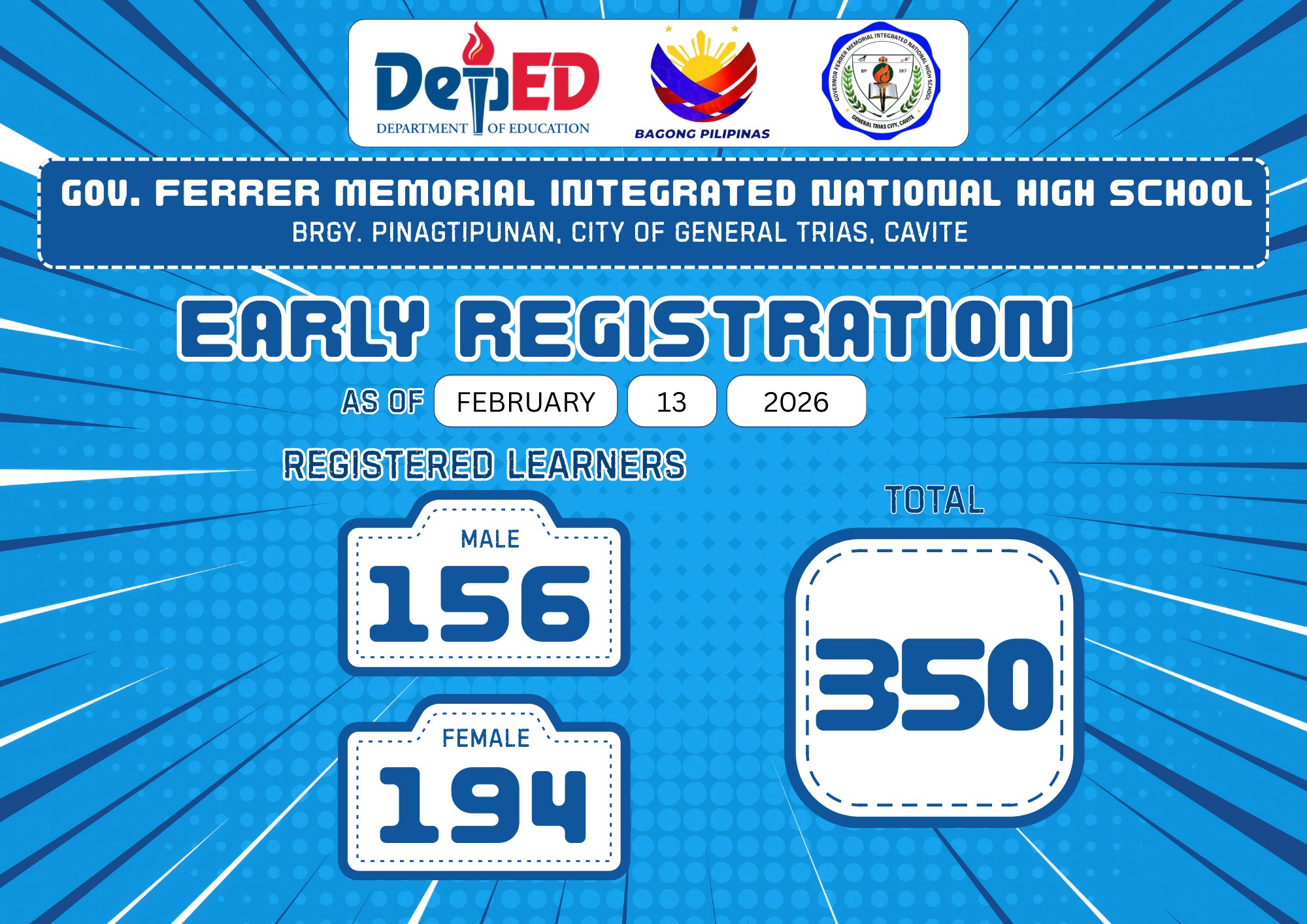 DepEd - EARLY REGISTRATION SY2026-2027 UPDATE Magparegister sa ating ...