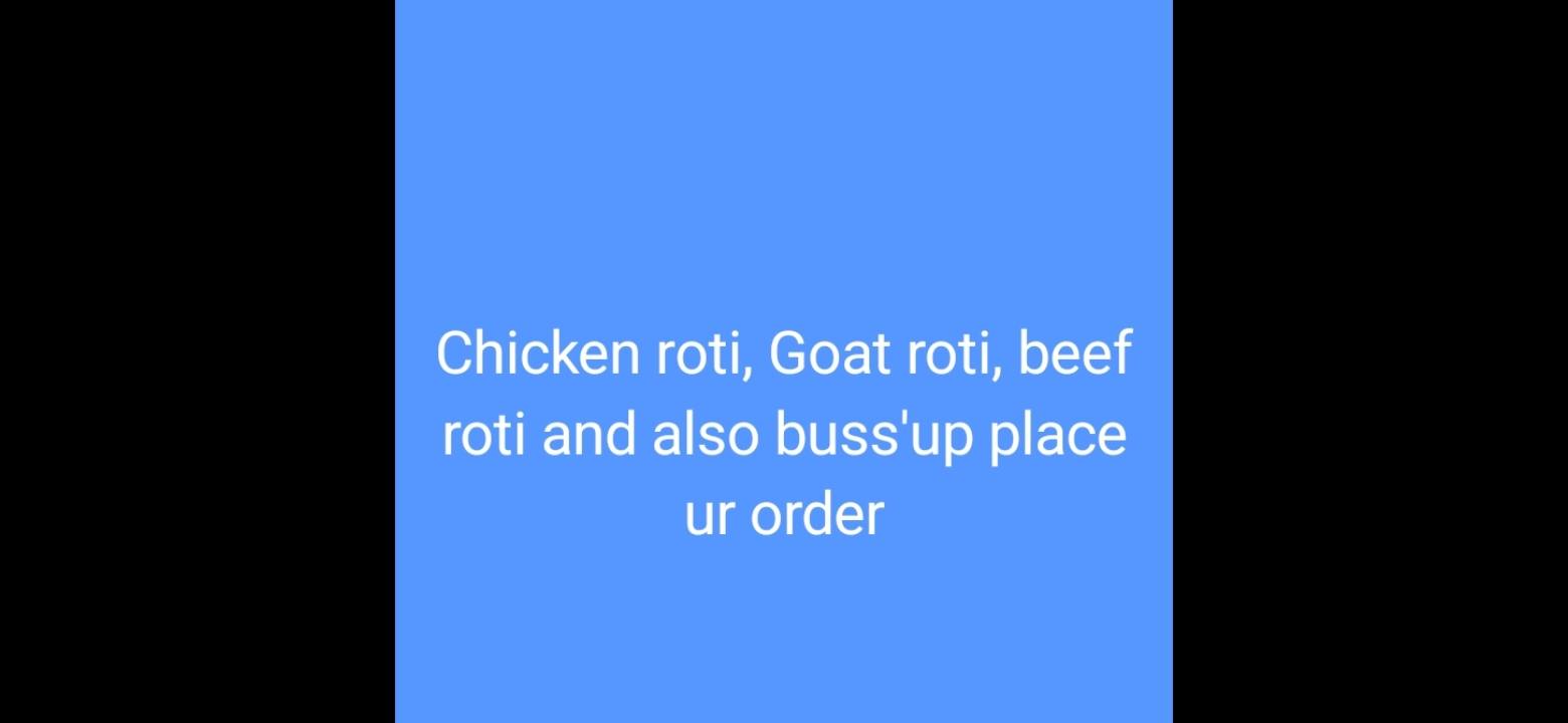 New Roti Shop in Mayaro!! - Our Place Mayaro | Facebook