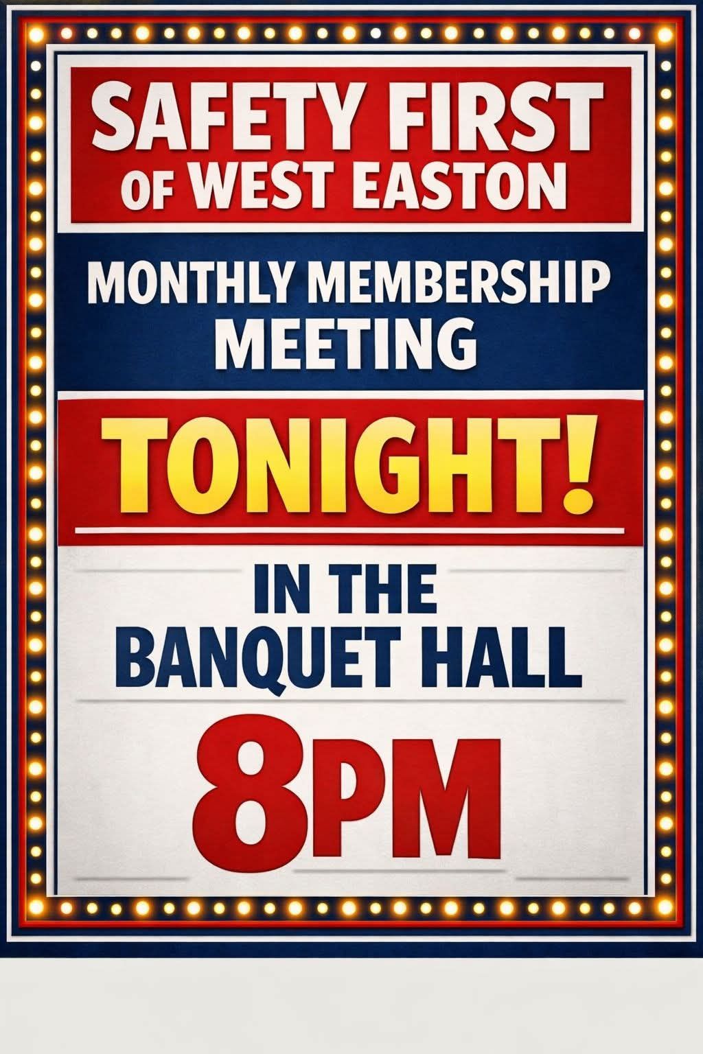 Safety - Tonight, Tuesday, February 10th, 2026. the club will host the ...