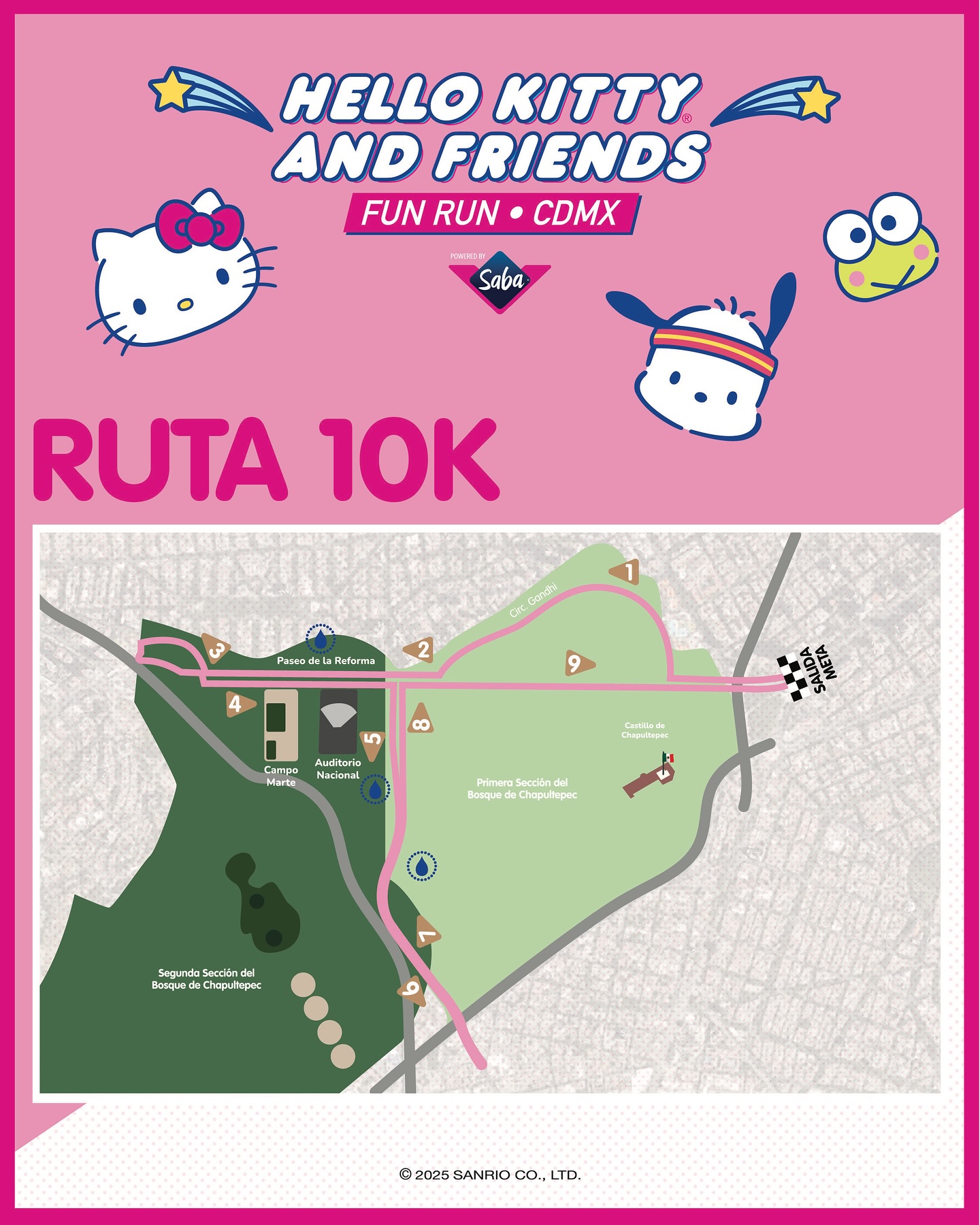Fhinix Sports - 🎀 Te compartimos la ruta 🎀 HELLO KITTY AND... | Facebook