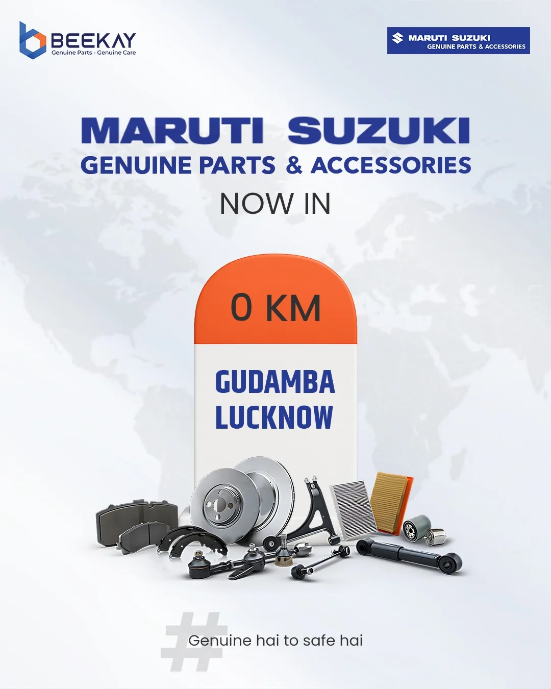 🚗 Now at 0 KM! Maruti Suzuki Genuine Parts & Accessories are now ...