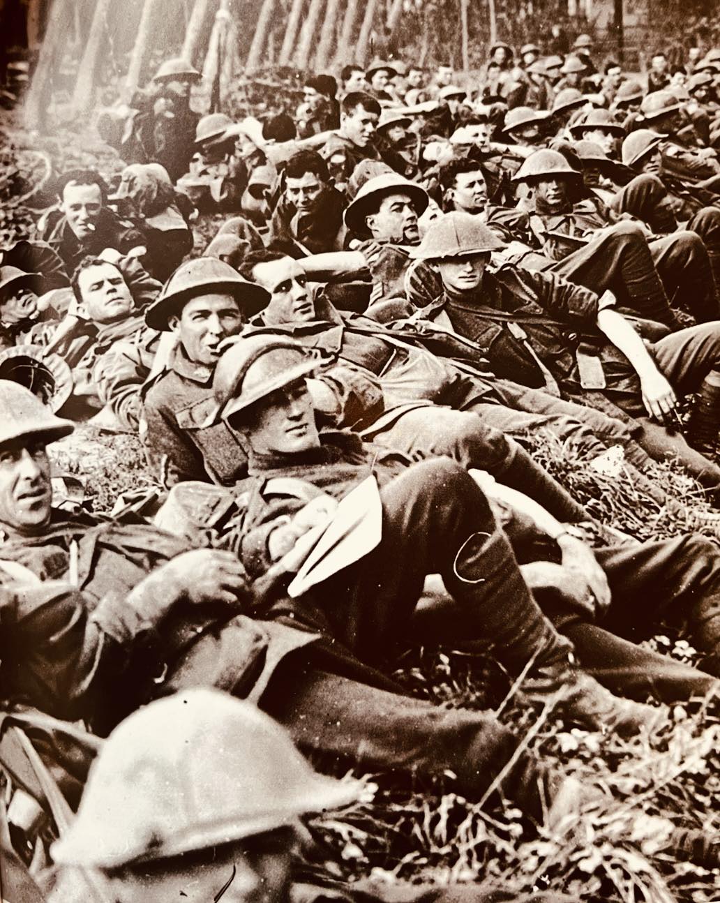 Scott - ‘Australian infantry resting before entering the Menin Road ...