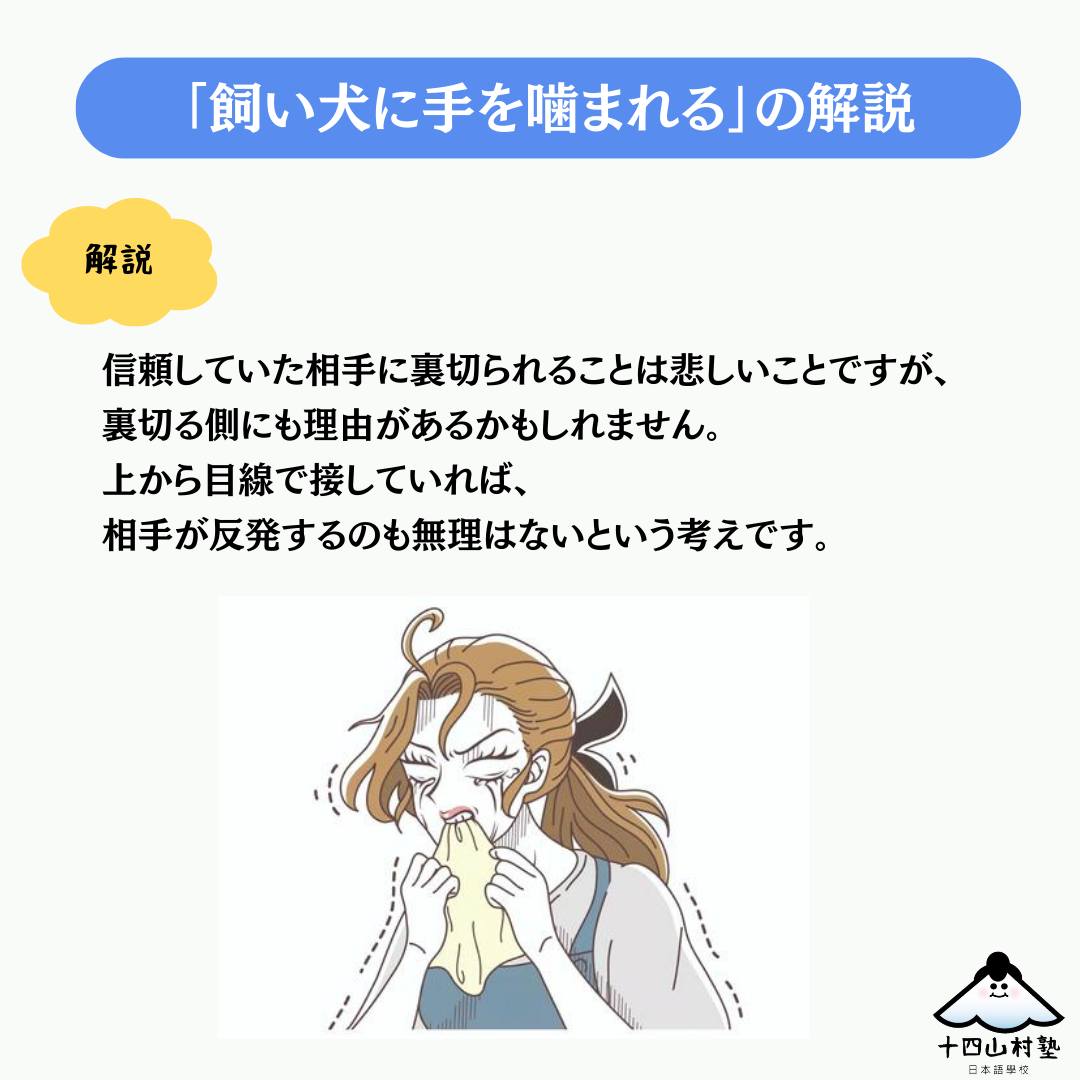 飼い犬 に 手 を 噛ま れる 意味